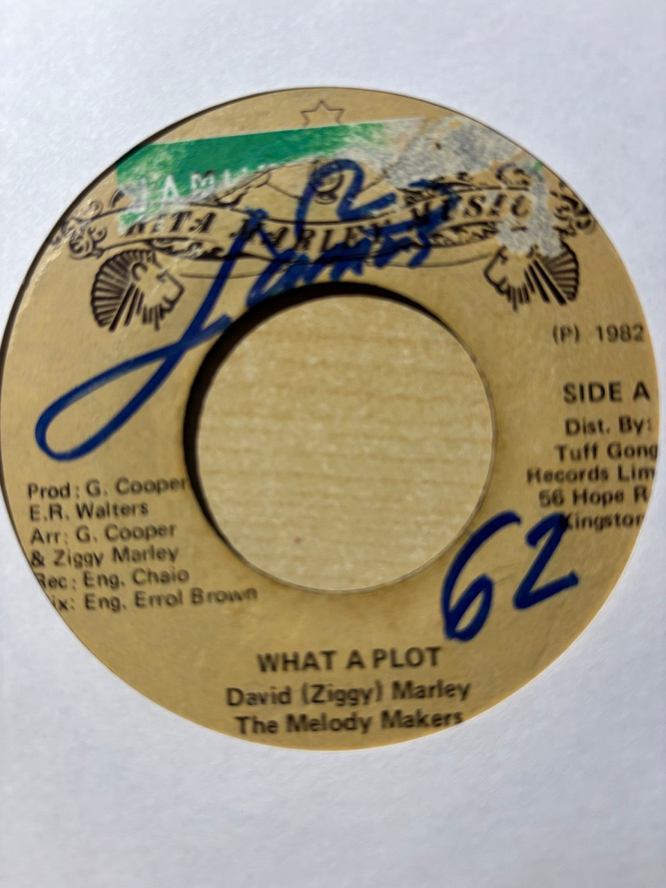 David Marley / The Melody Makers : What A Plot (7")