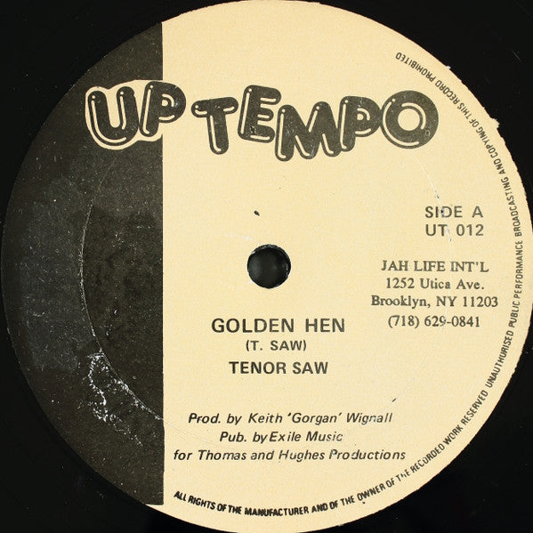 Tenor Saw : Golden Hen (12")
