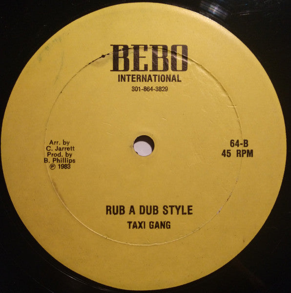Clarence Parks / The Taxi Gang : Don't Shoot Gunman / Rub A Dub Style (10")