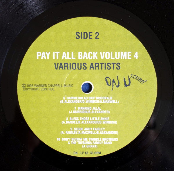 Various : Pay It All Back Volume 4 (LP, Comp)