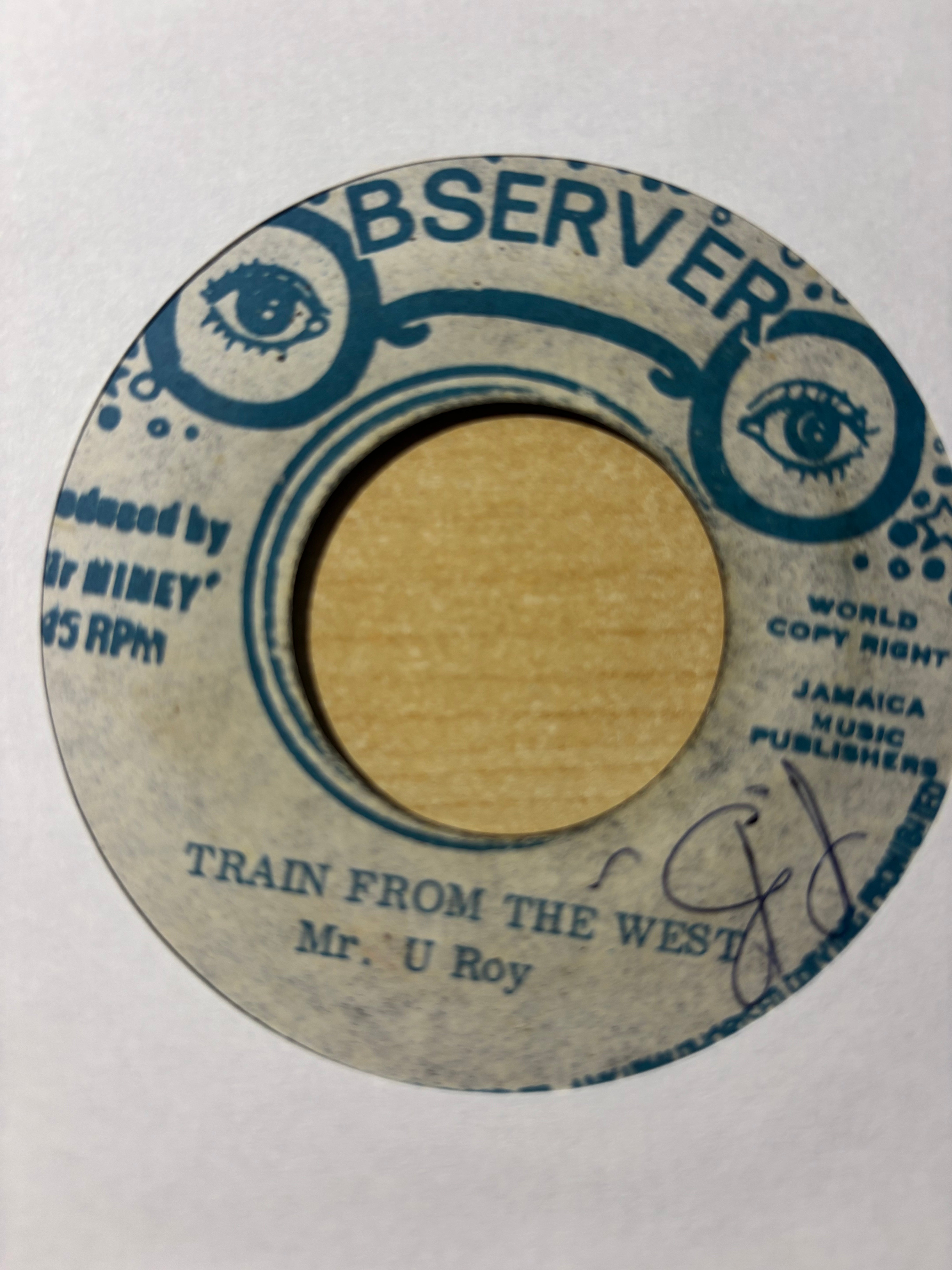 U-Roy / Ansel Collins Meets Niney The Observer : Train From The West / In Bound Train (7")