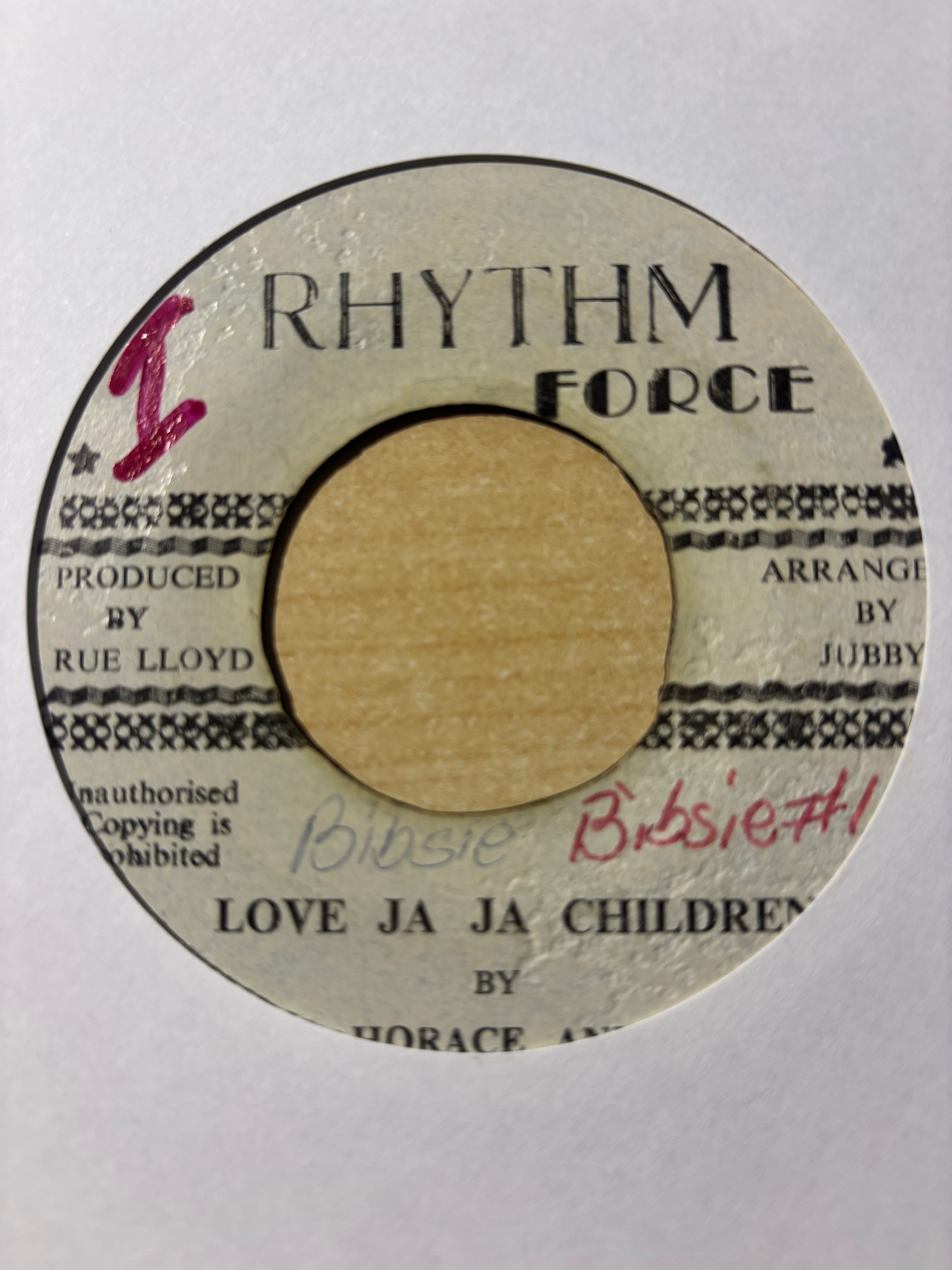 Horace Andy : Love Ja Ja Children (7")