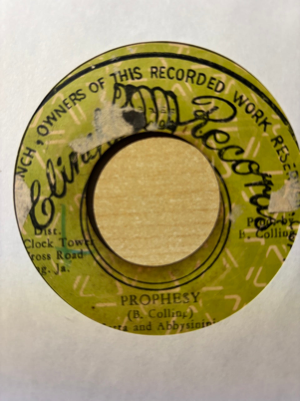 Jah Satta And The Abyssinians : Prophesy (7")