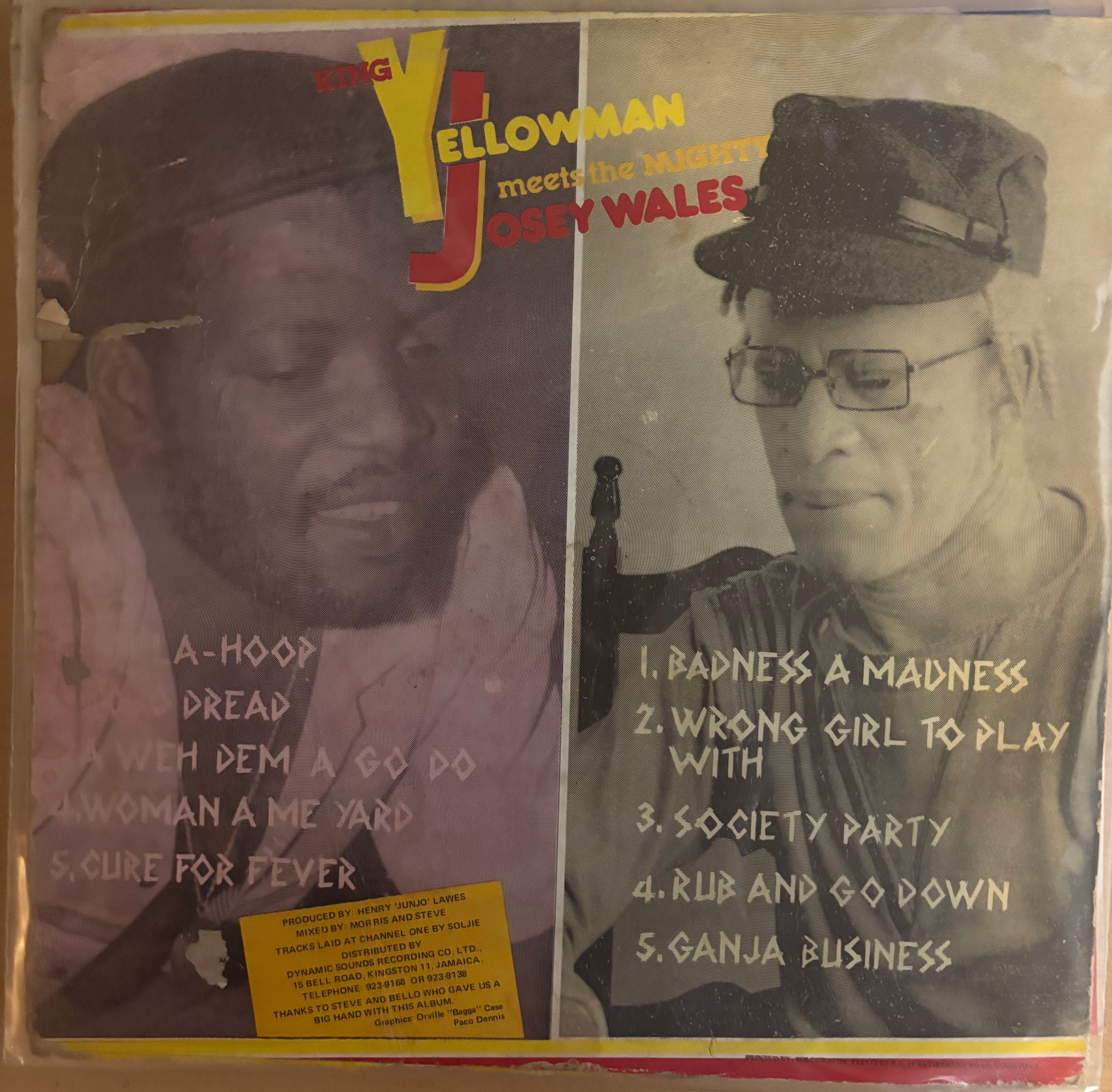 Yellowman Meets Josey Wales : King Yellowman Meets The Mighty Josey Wales (LP, Album)