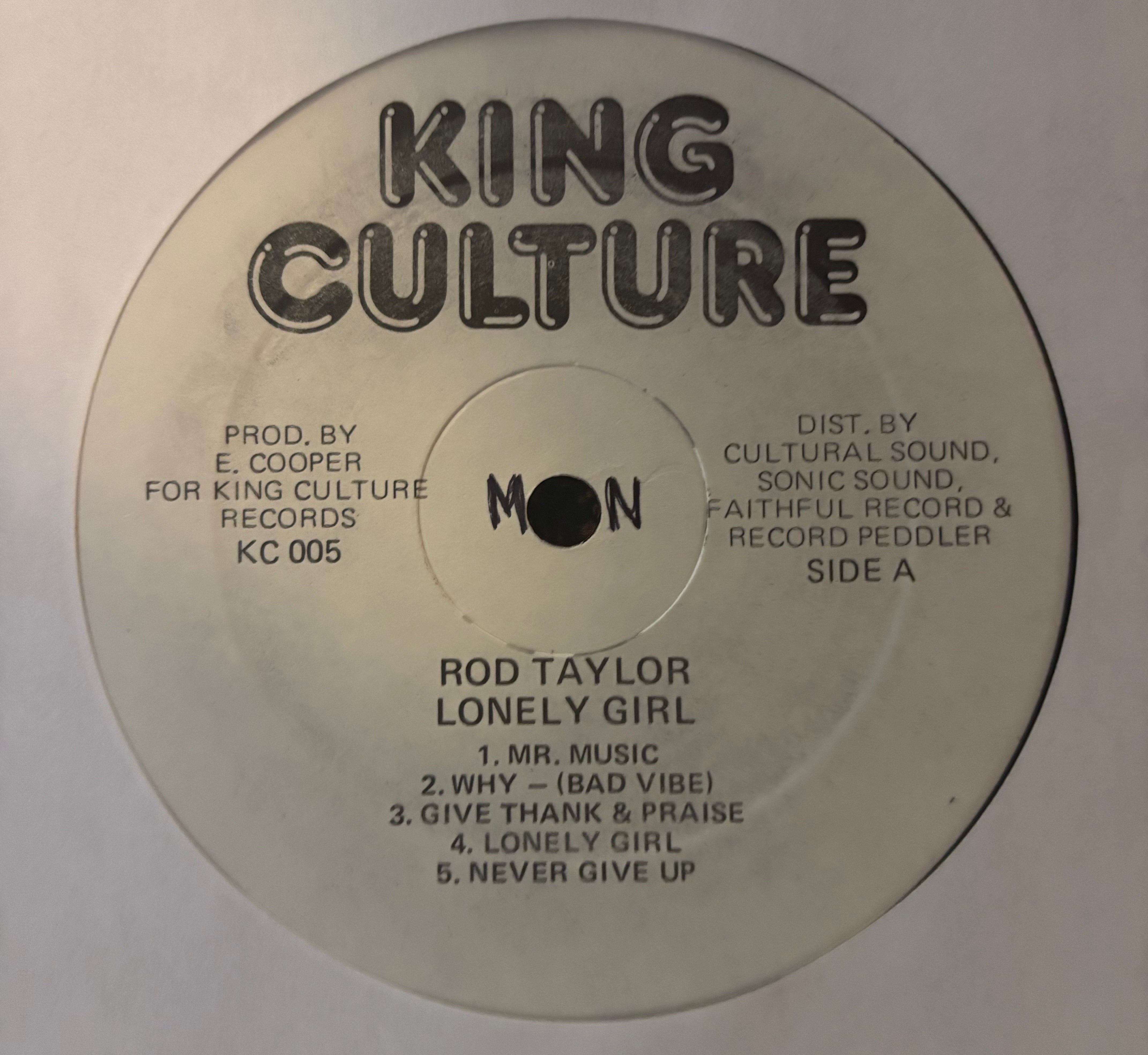 Rod Taylor : Lonely Girl (LP, Comp)