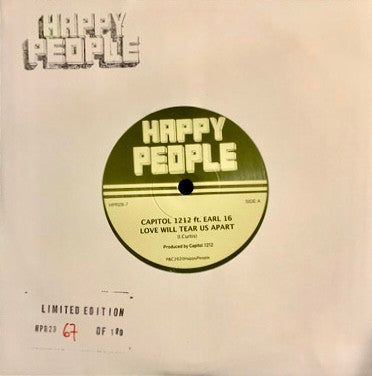 Capitol 1212 Ft. Earl Sixteen : Love Will Tear Us Apart (7", Ltd, Num, Red)