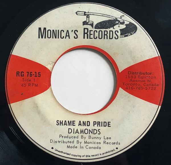 Diamonds* / Shenley Duffus : Shame And Pride / To Be Your Lover (7", Red)