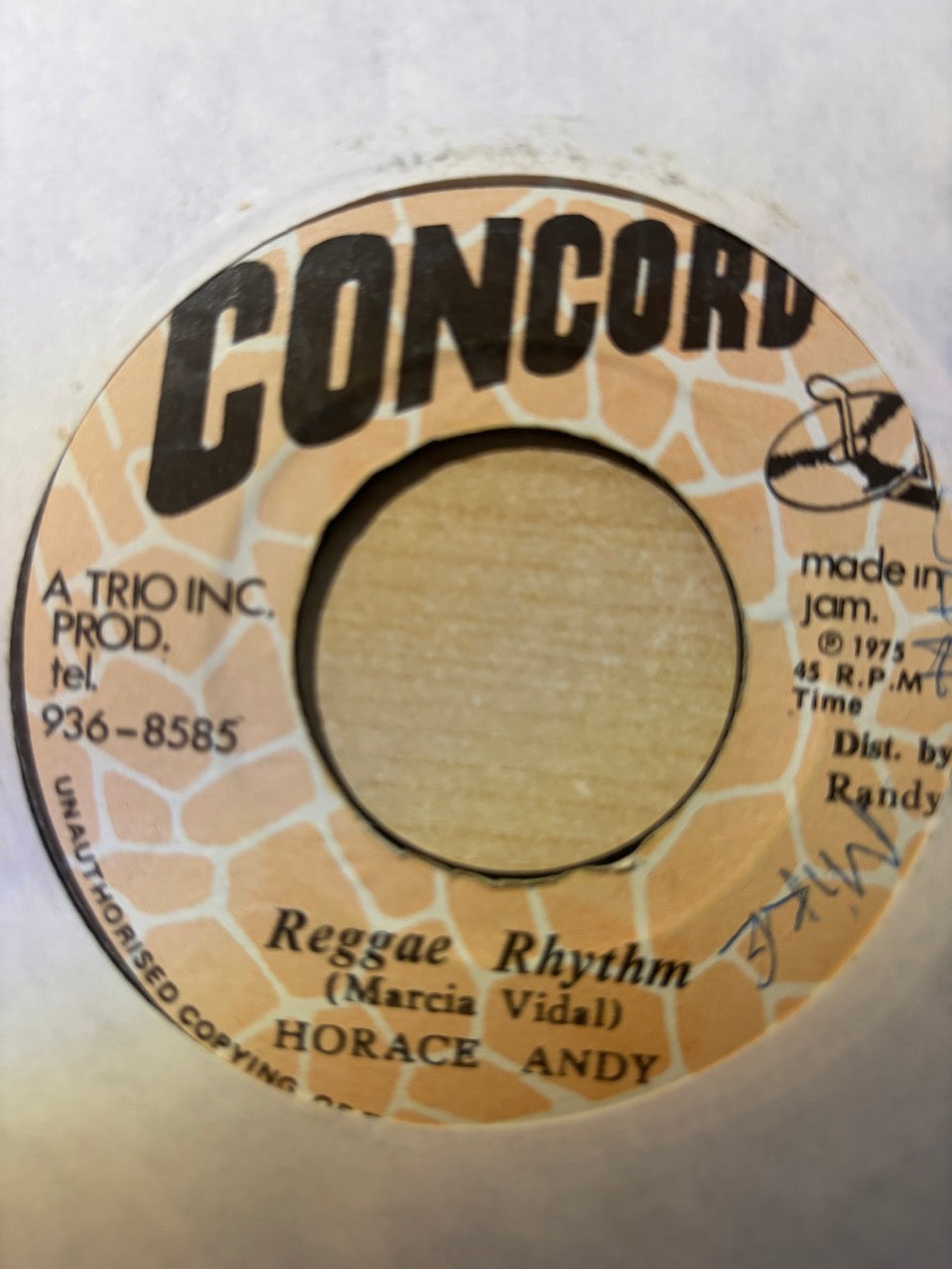 Horace Andy / Trio Style : Reggae Rhythm / It's Gone Internationally (7")