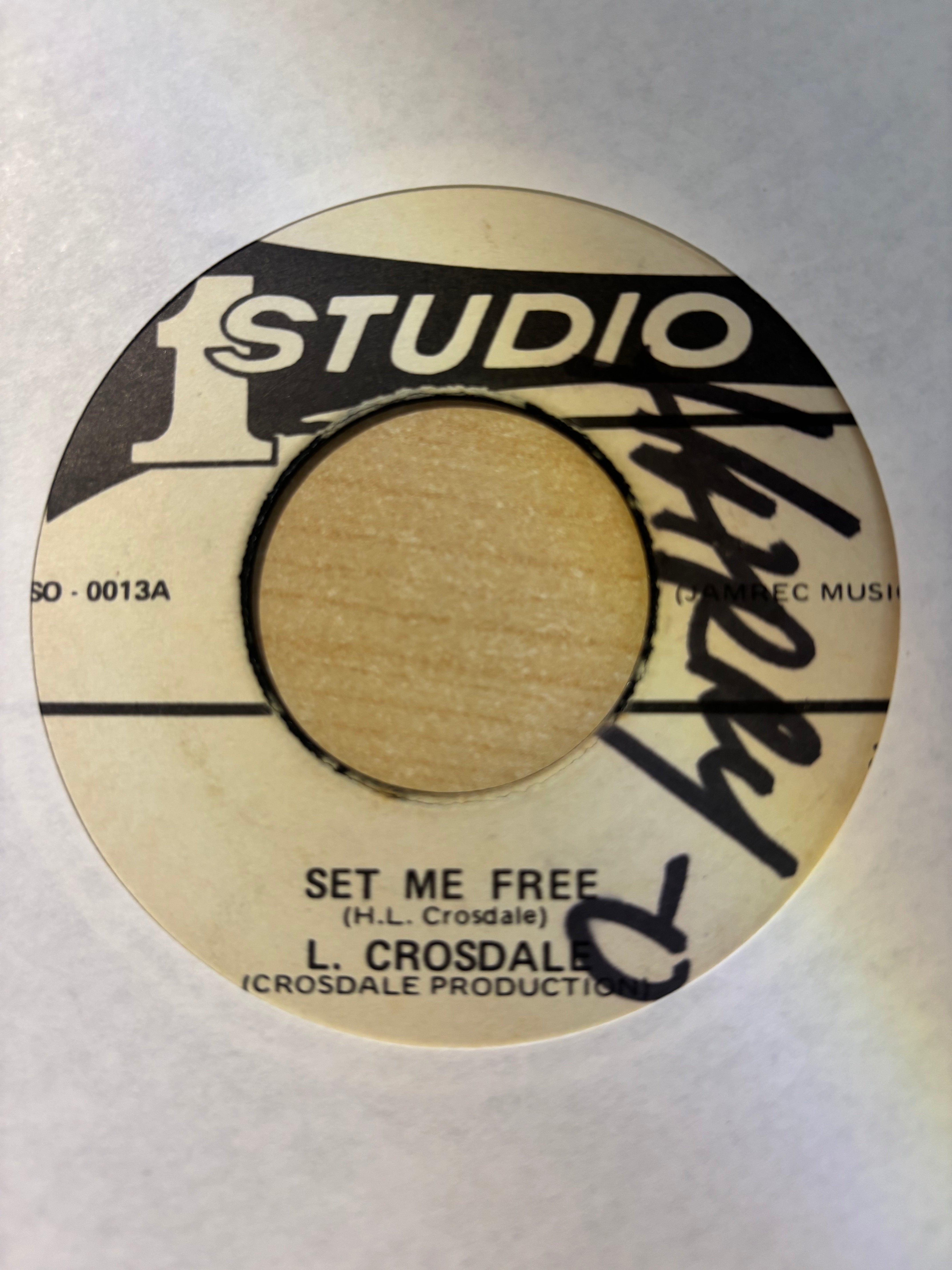 Larry Crosdale : Set Me Free (7", Single)