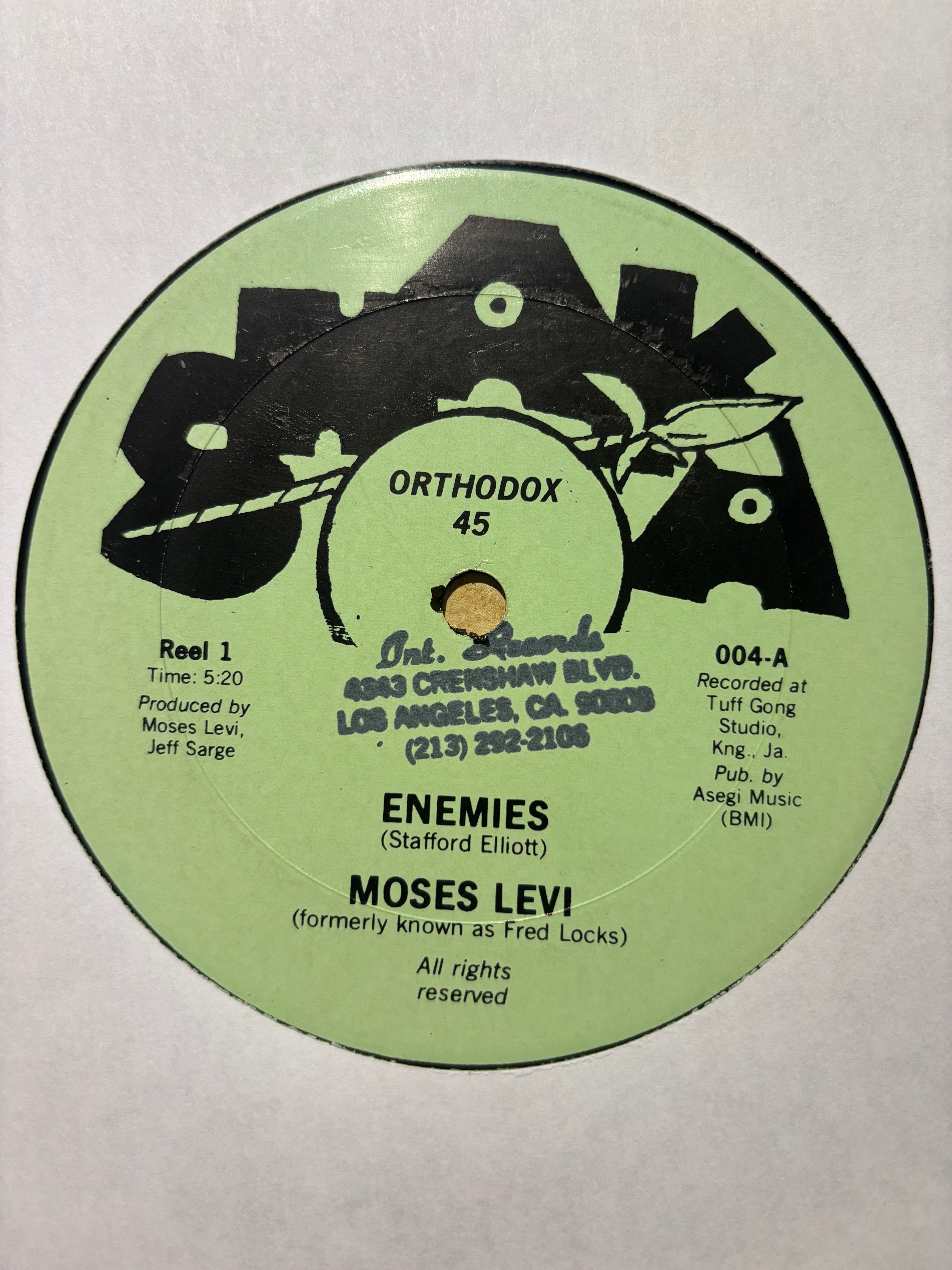 Moses Levi : Enemies (12")