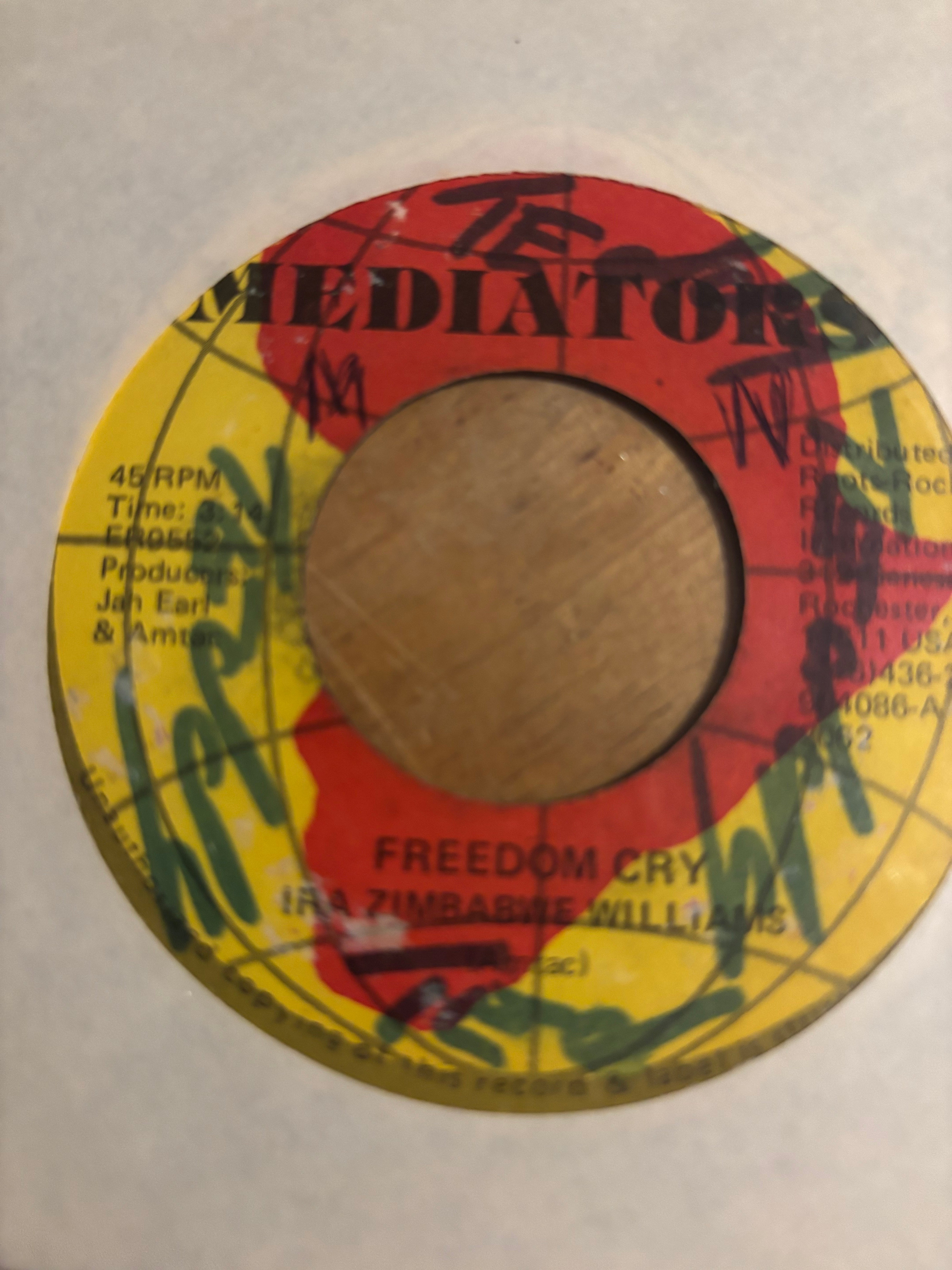 Ira Zimbabwe Williams : Freedom Cry (7")