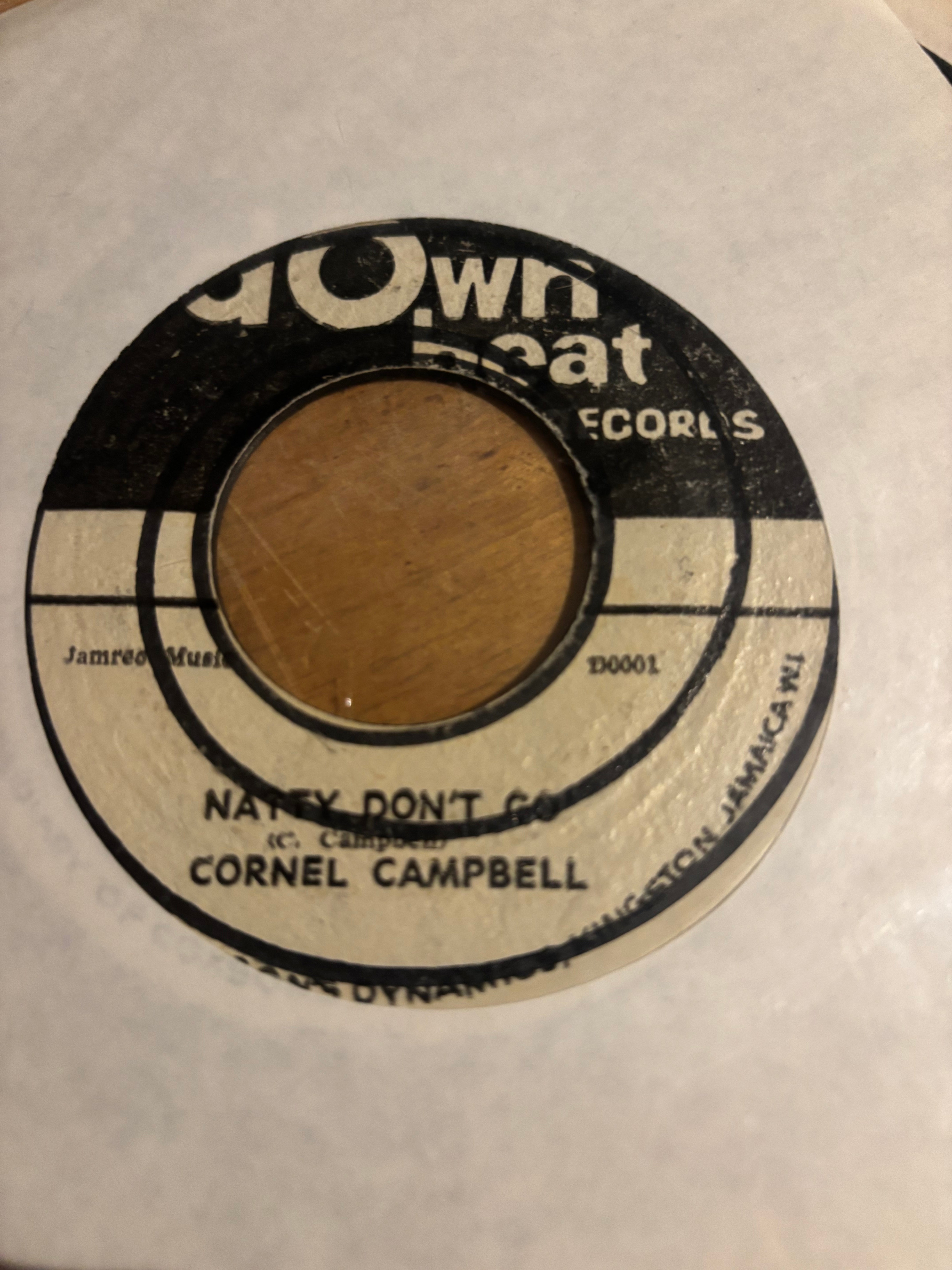 Cornell Campbell / Cornell Campbell & Brentford Rockers : Natty Don't Go / Natty Rub A Dub (7", Single)