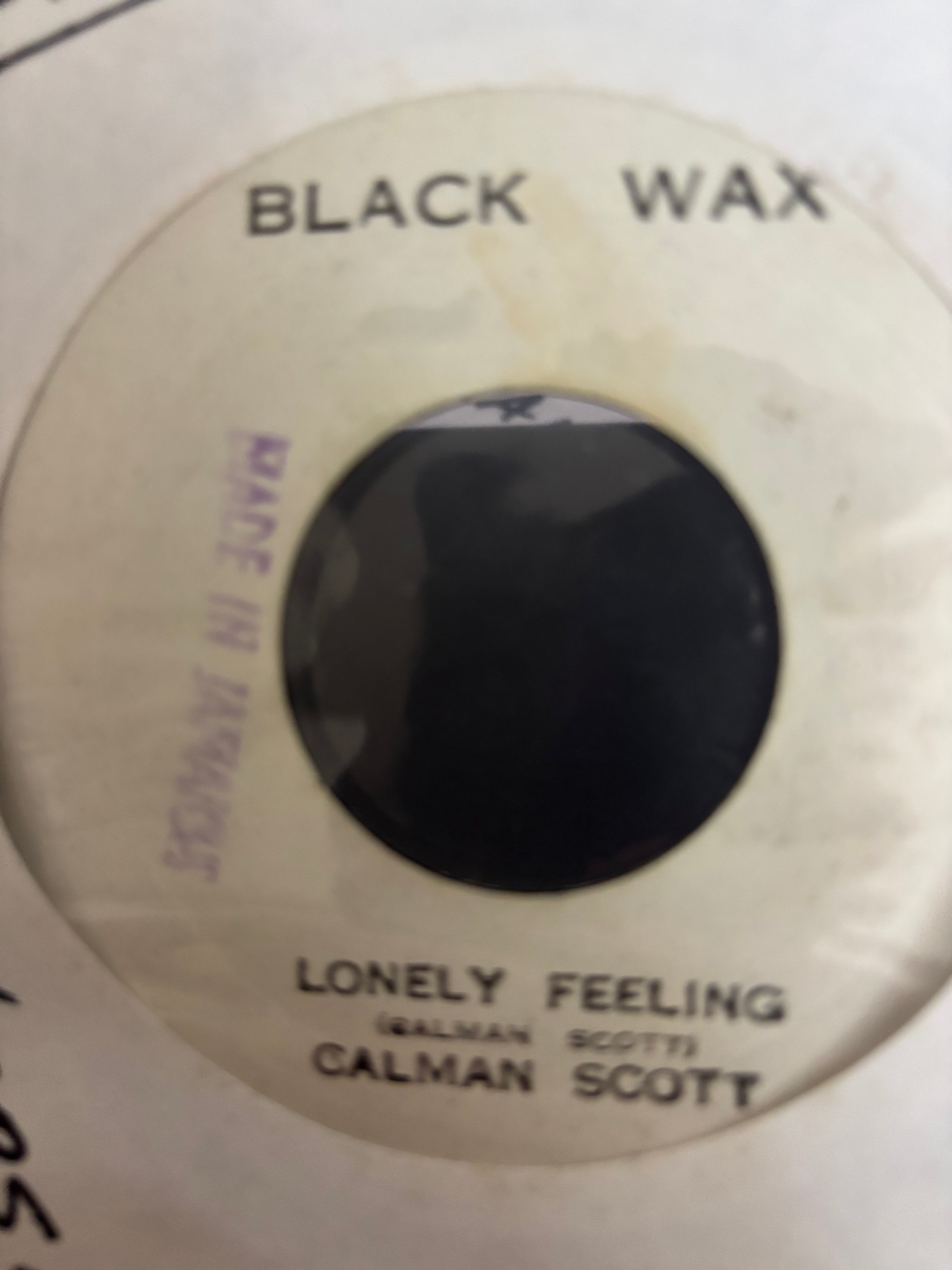 Calman Scott : Lonely Feelings (7")