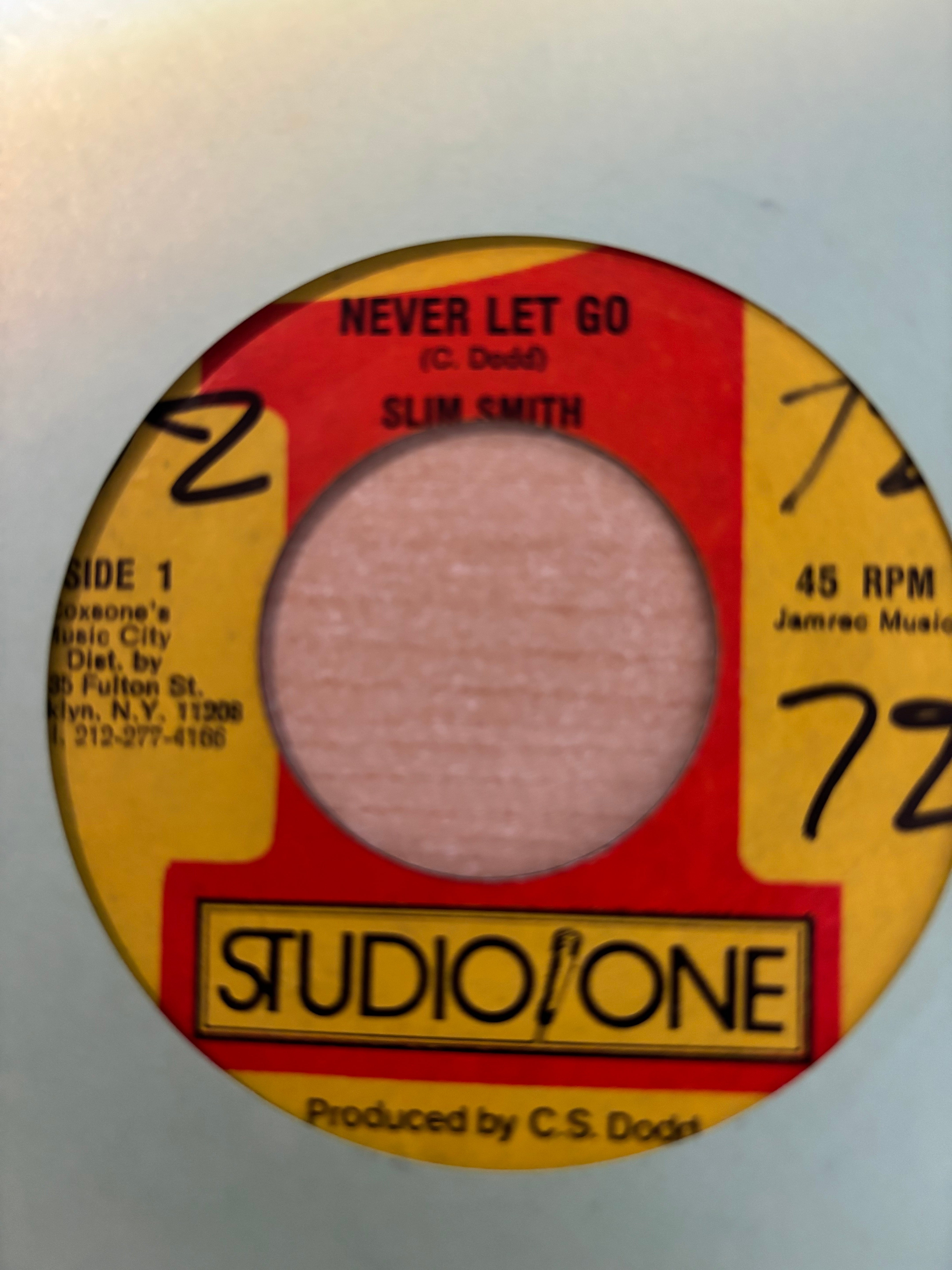 Slim Smith : Never Let Go  (7", Single, RE)