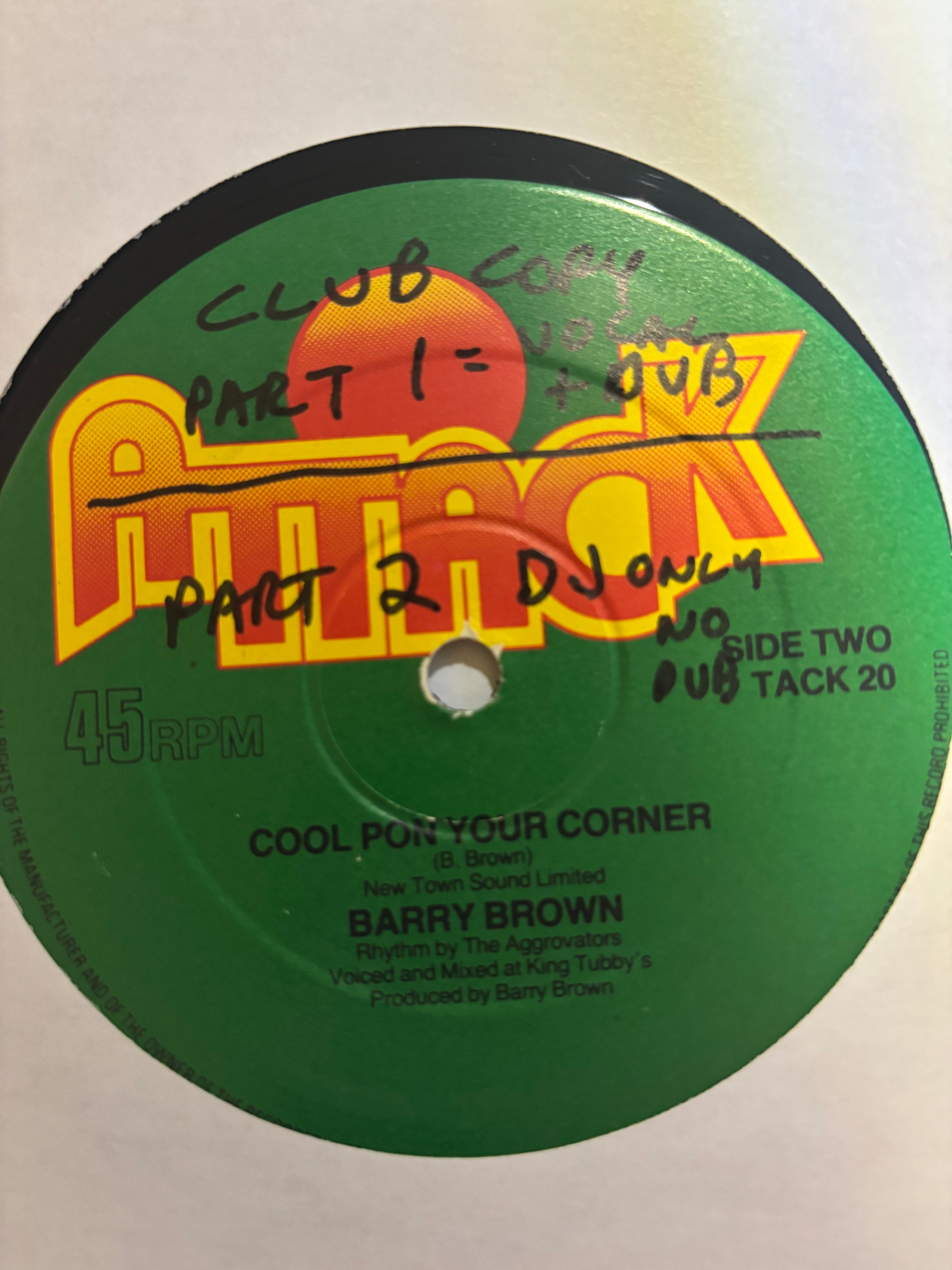 Ashanti Waugh / Barry Brown : Babylon Wrong / Cool Pon Your Corner (12")