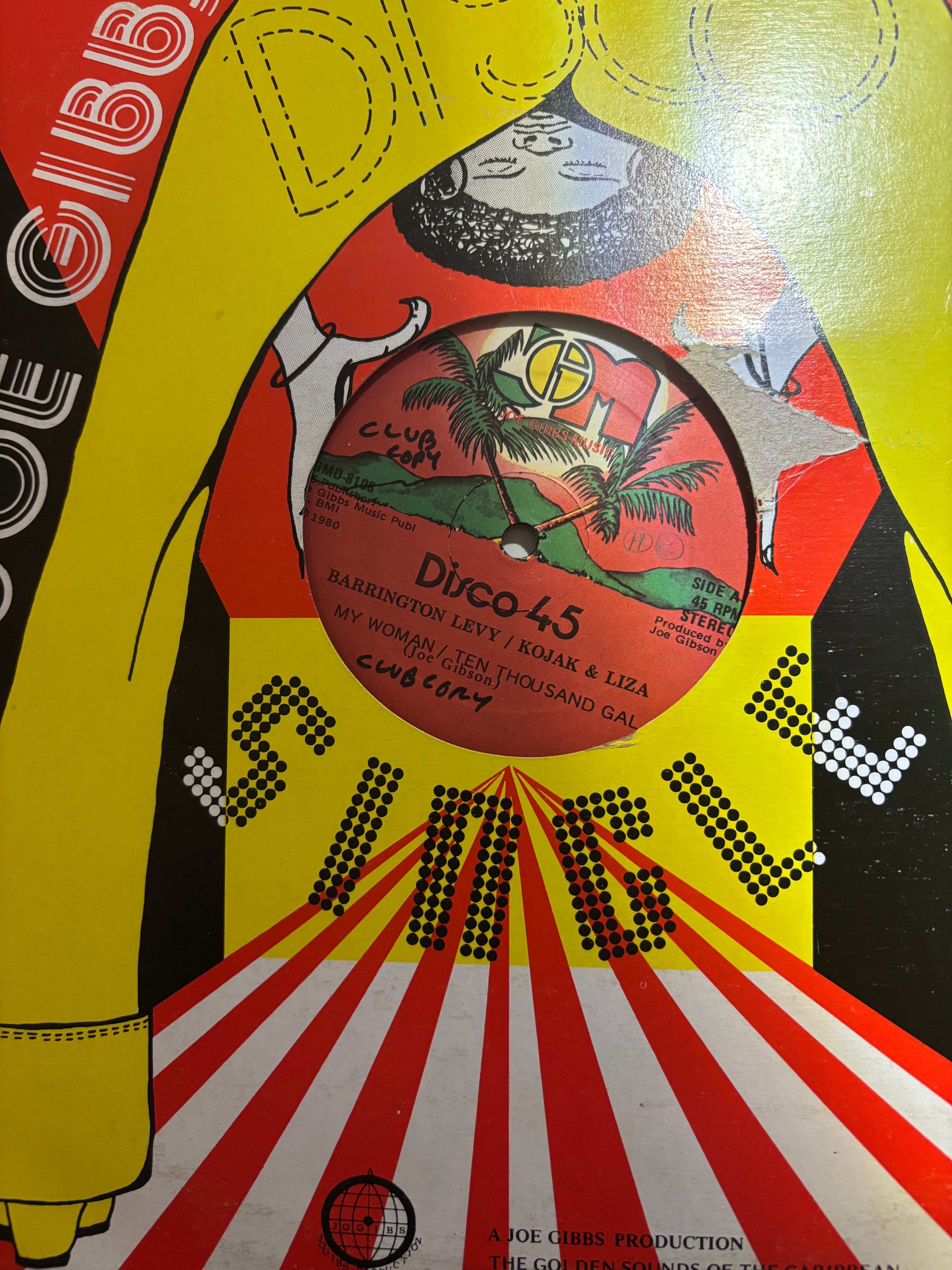 Barrington Levy / Nigger Kojak & Liza, Joe Gibbs & The Professionals : My Woman / Ten Thousand Gal / Cast Eye Boy (12")