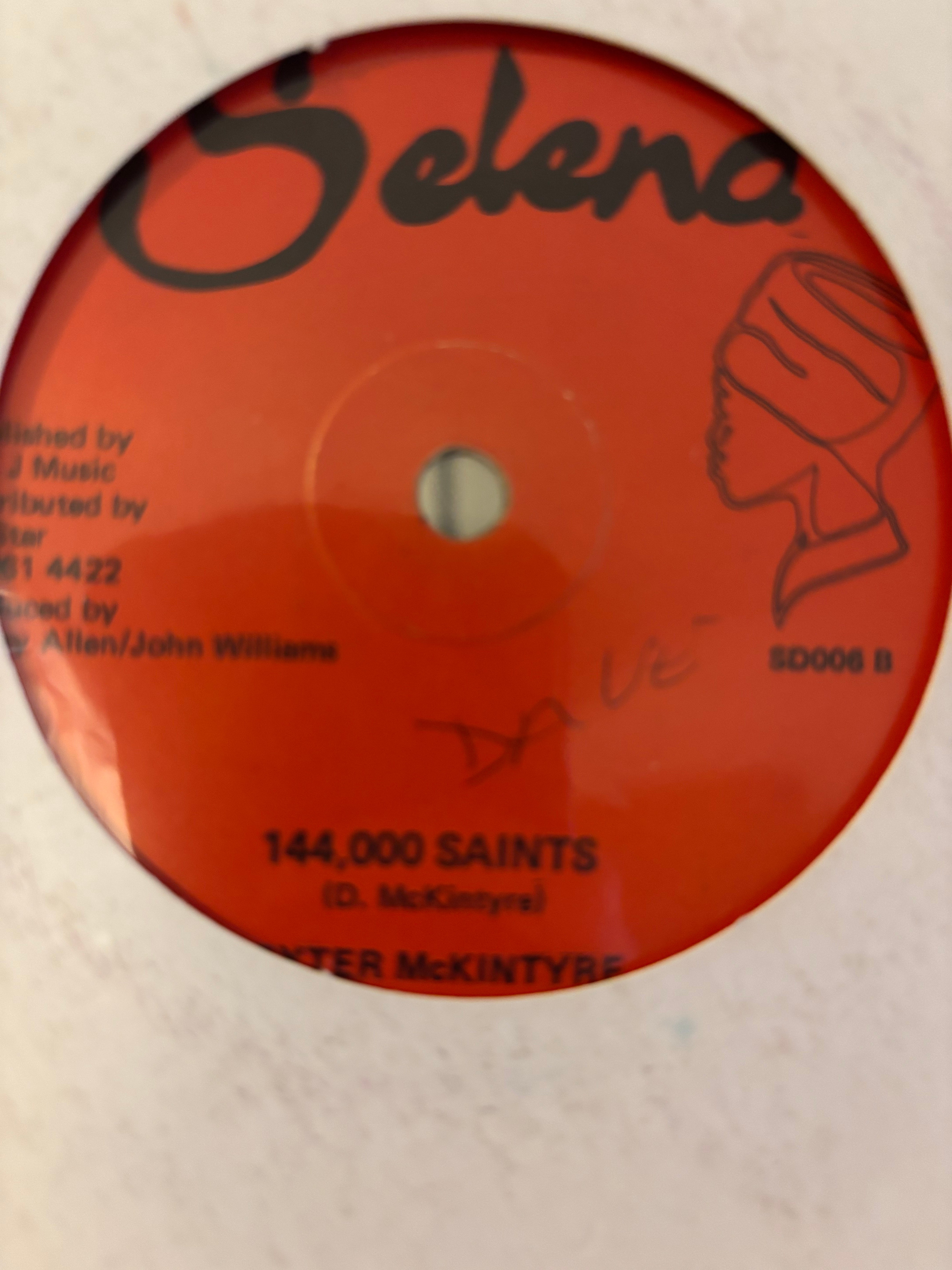 Peter Broggs / Dexter McKintyre : Jah Golden Throne / 144,000 Saints (12", Blu)