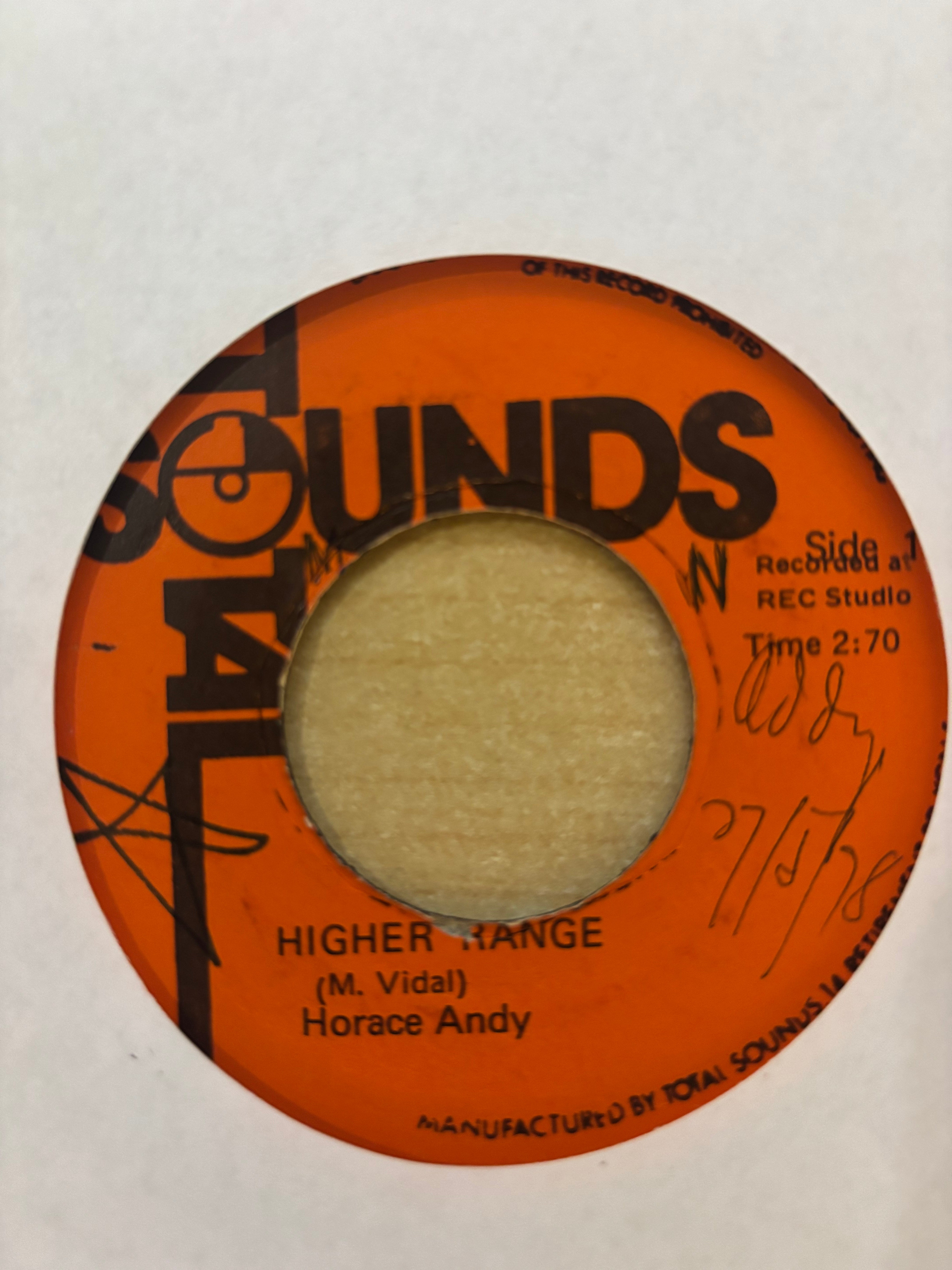 Horace Andy : Higher Range (7", Red)