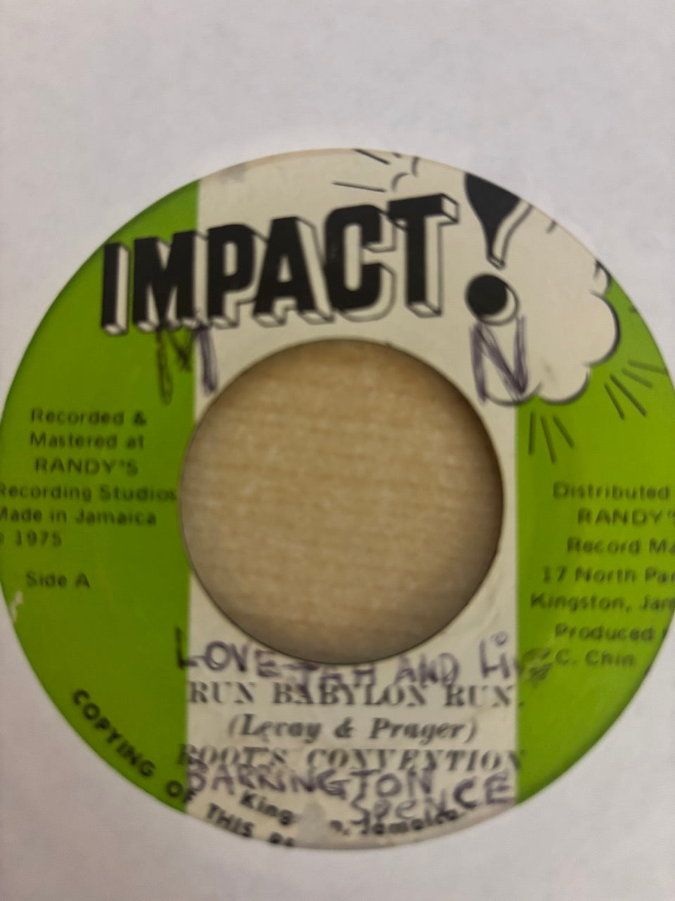 Root's Convention* : Run Babylon Run (7")
