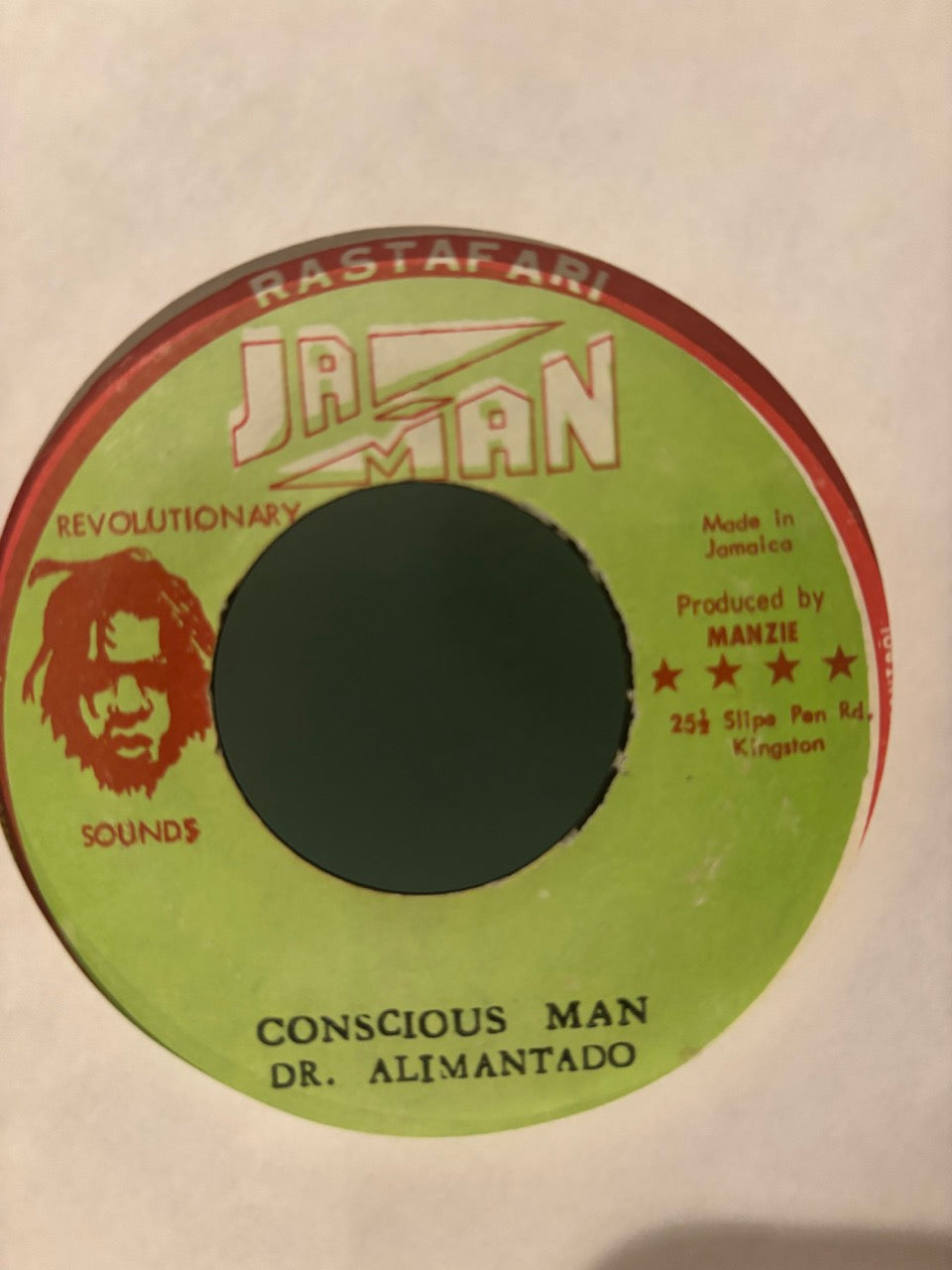 Dr. Alimantado / The Revolutionaries : Conscious Man / Dub Rock (7")