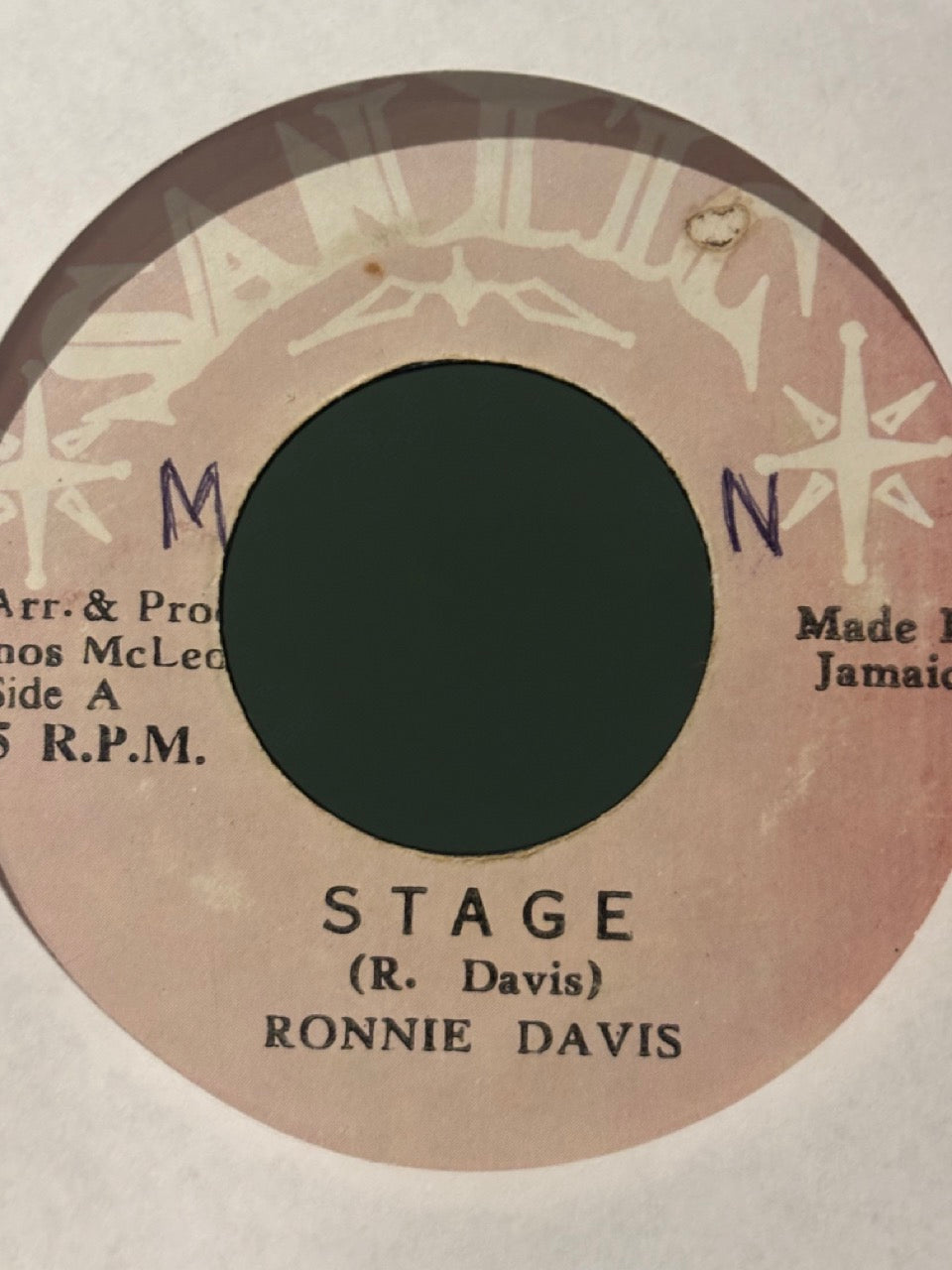 Ronnie Davis : Stage (7")
