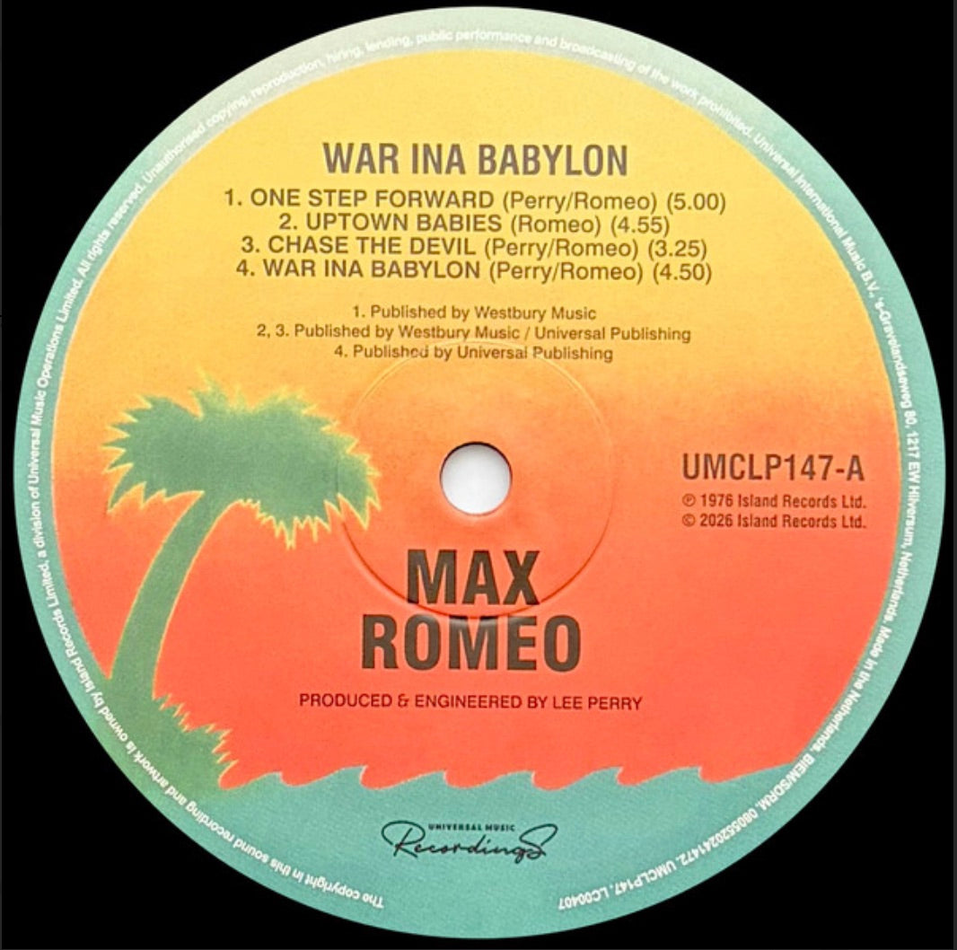 Max Romeo & The Upsetters : War Ina Babylon (LP, Album, RE)