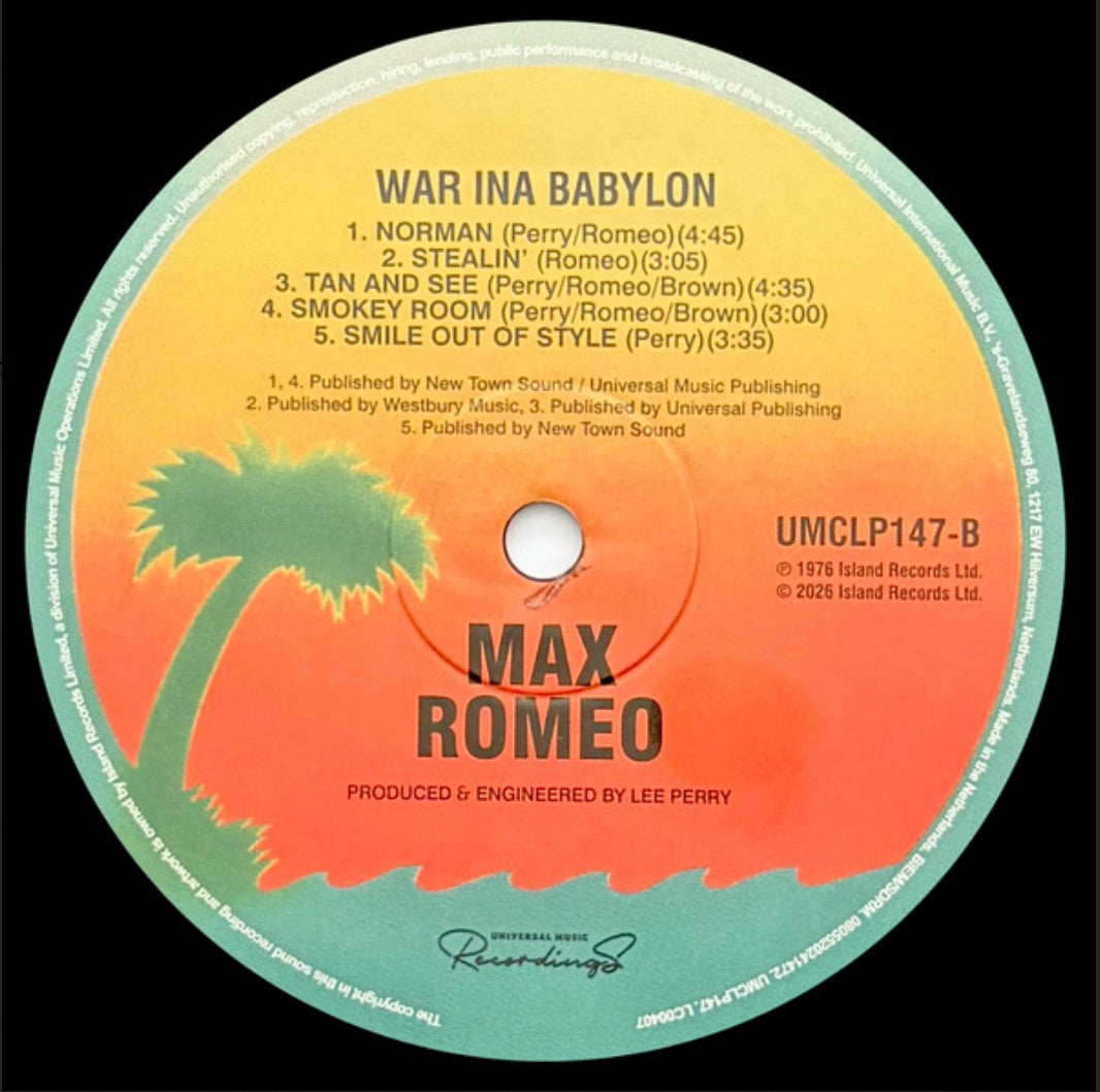 Max Romeo & The Upsetters : War Ina Babylon (LP, Album, RE)
