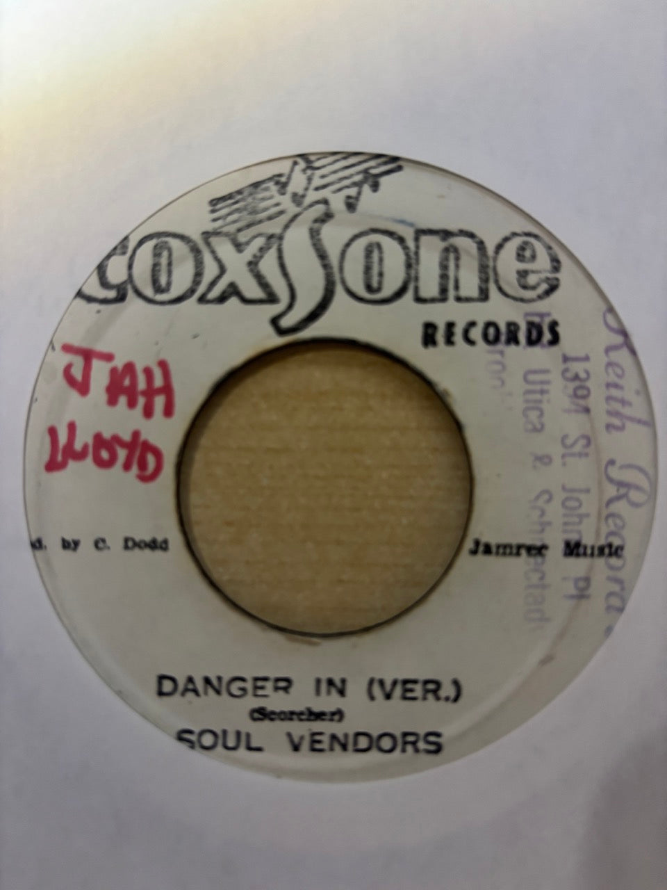 Don Evans (3) & The Paragons / The Soul Vendors : Danger In Your Eyes / Danger In (Ver.) (7")