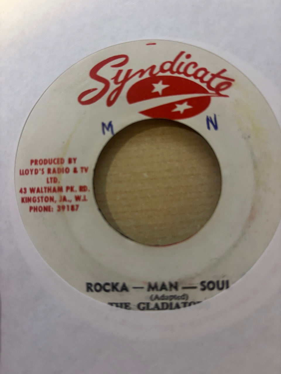 The Gladiators / Lloyd's All-Stars : Rocka - Man - Soul / Rocka - Man - Soul (Version) (7")