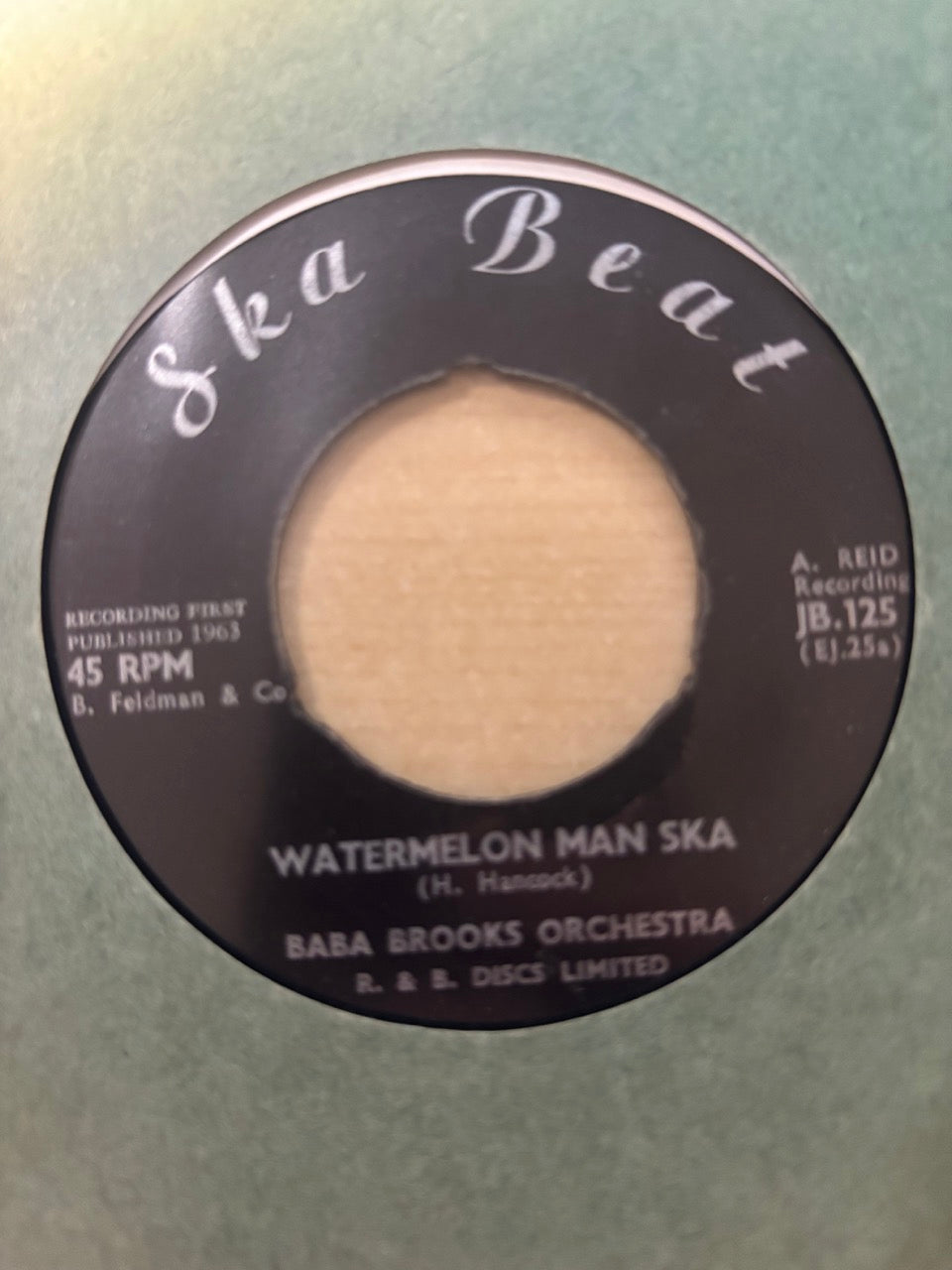 The Baba Brooks Band / Stranger Cole With The Baba Brooks Band : Watermelon Man Ska / Things Come To Those Who Wait (7", Single, RE)