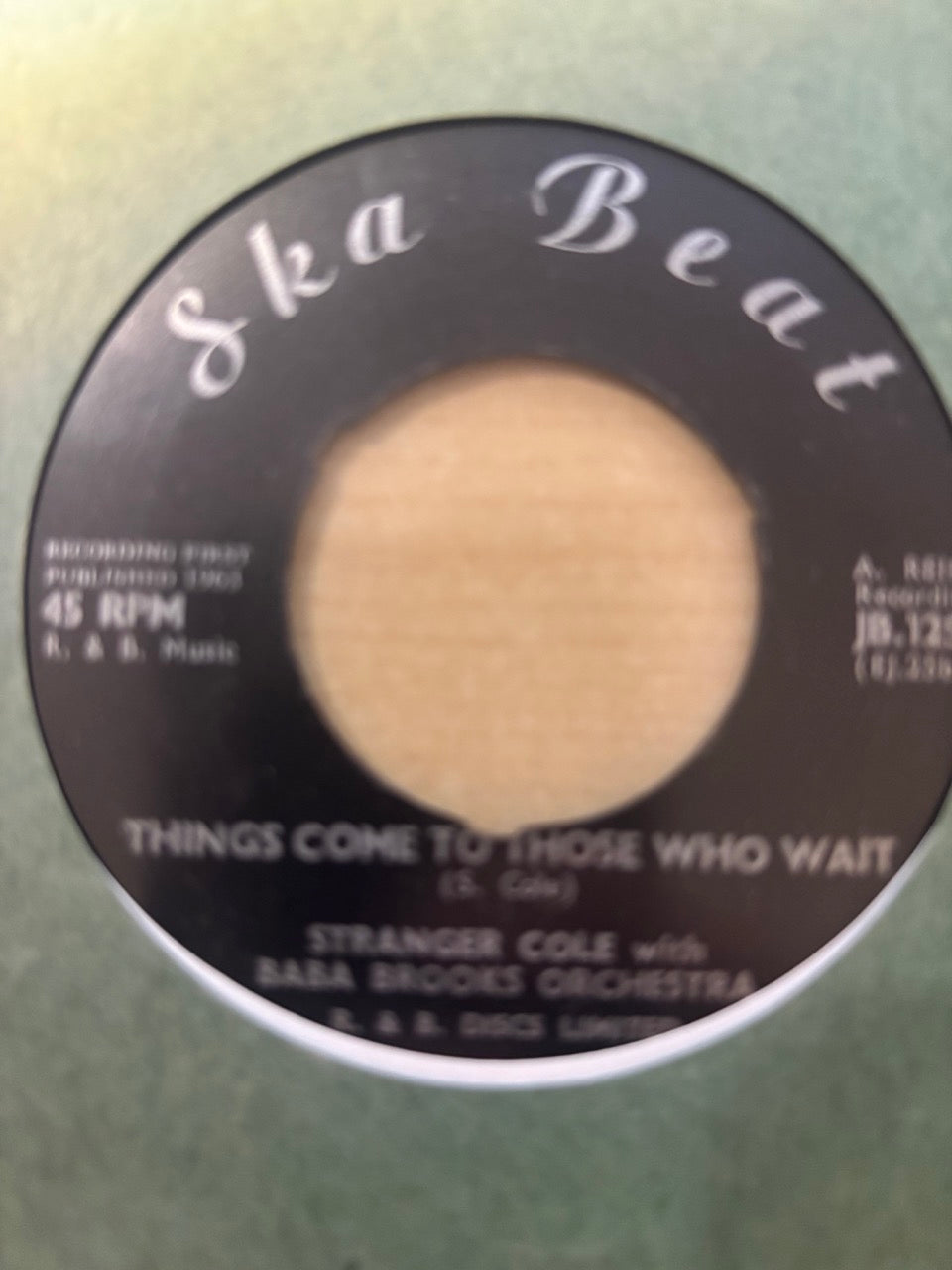 The Baba Brooks Band / Stranger Cole With The Baba Brooks Band : Watermelon Man Ska / Things Come To Those Who Wait (7", Single, RE)