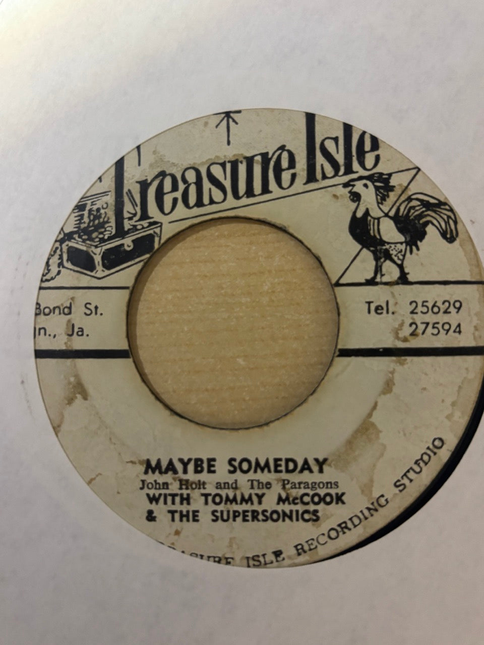 John Holt With Tommy McCook & The Supersonics / John Holt And The Paragons : Tonight / Maybe Someday (7")