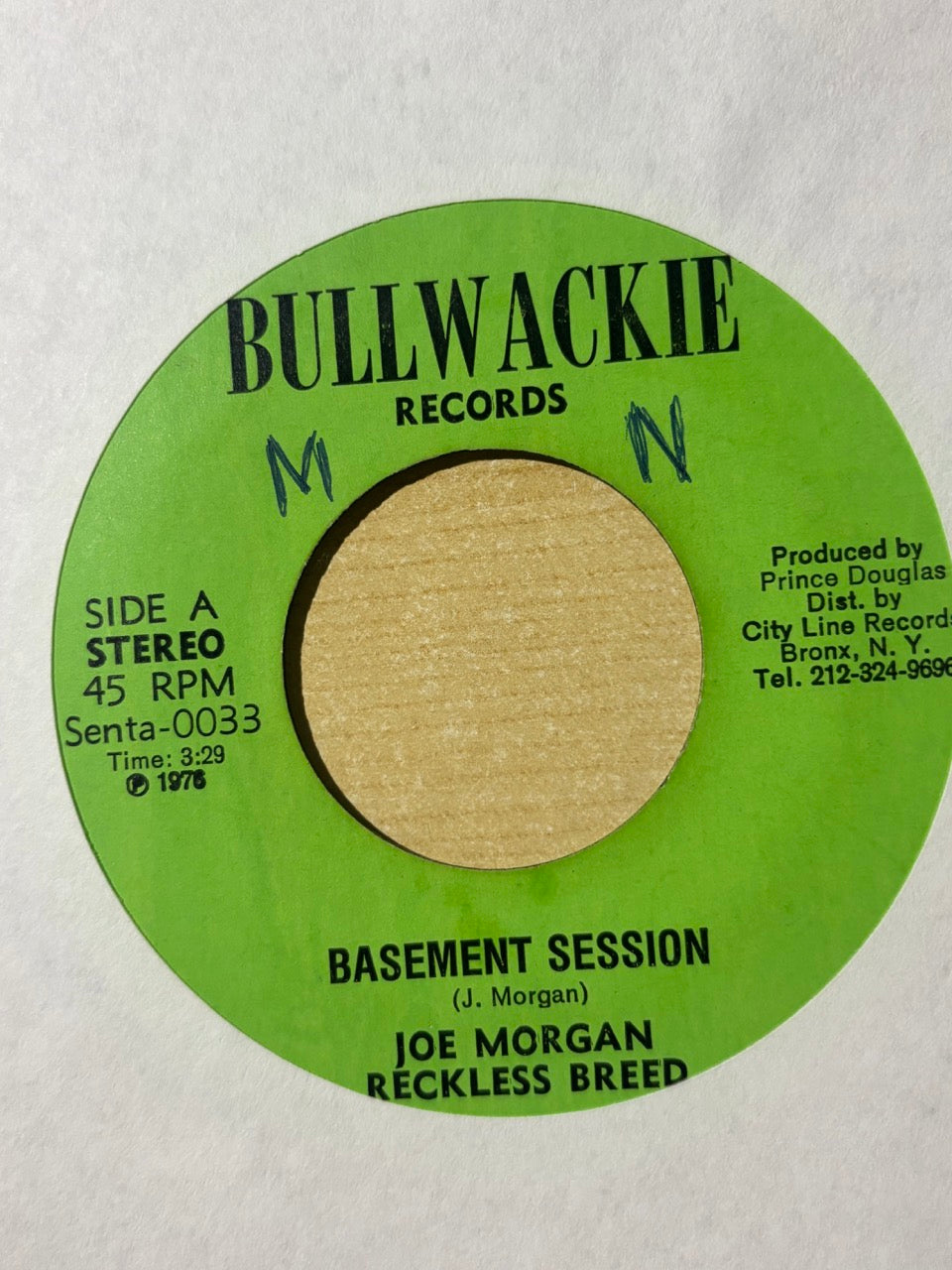 Joe Morgan, Reckless Breed : Basement Session (7")