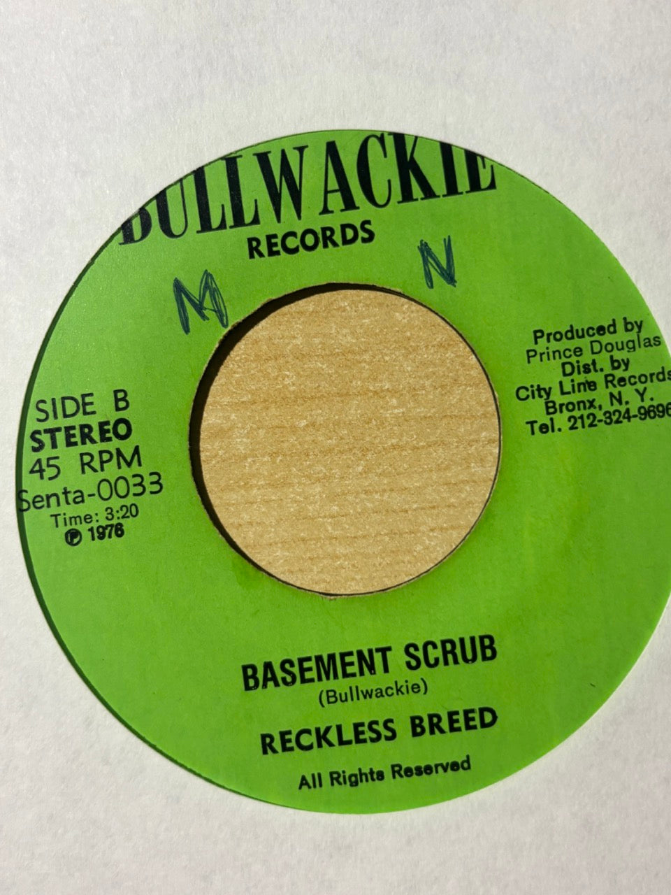Joe Morgan, Reckless Breed : Basement Session (7")
