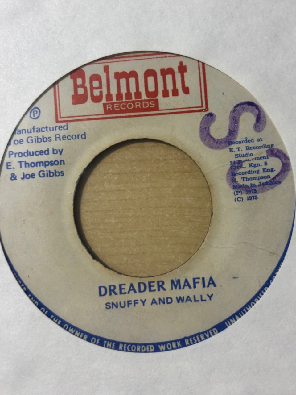 Snuffy And Wally : Dreader Mafia (7")