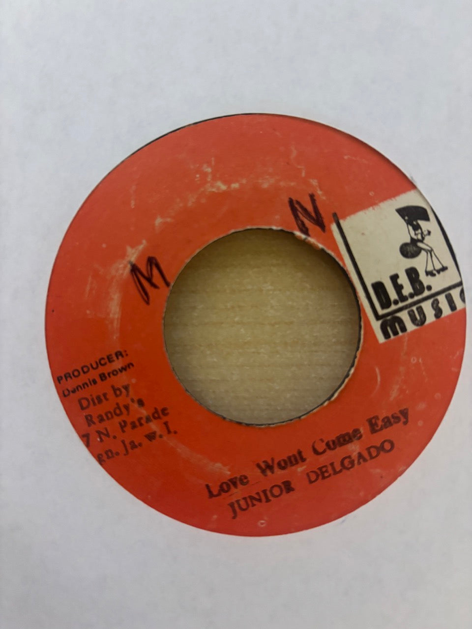 Junior Delgado : Love Won't Come Easy (7")