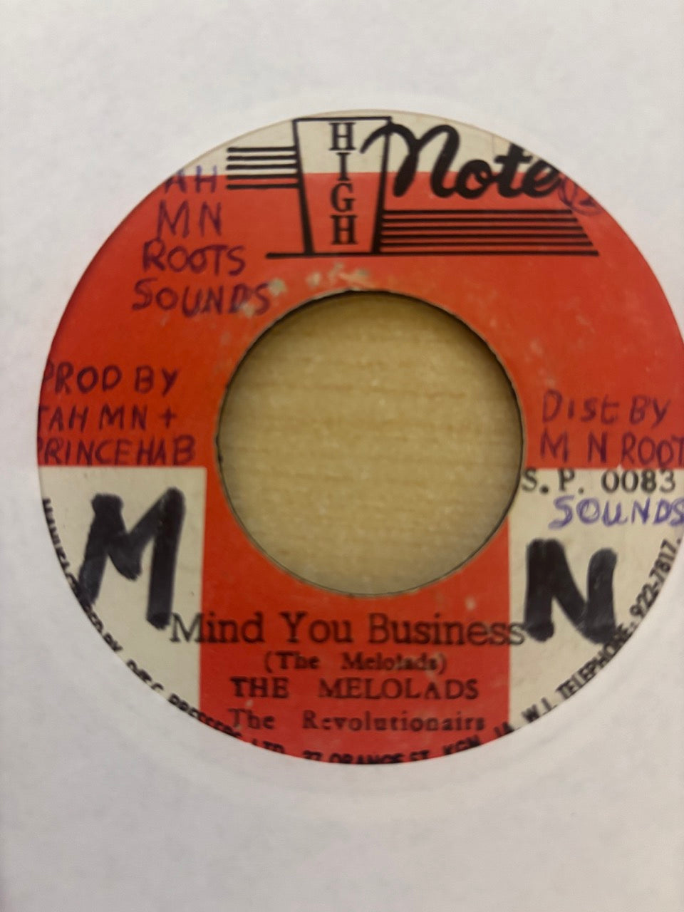 The Mellow Lads / The Revolutionaries : Mind You Business (7", Single)
