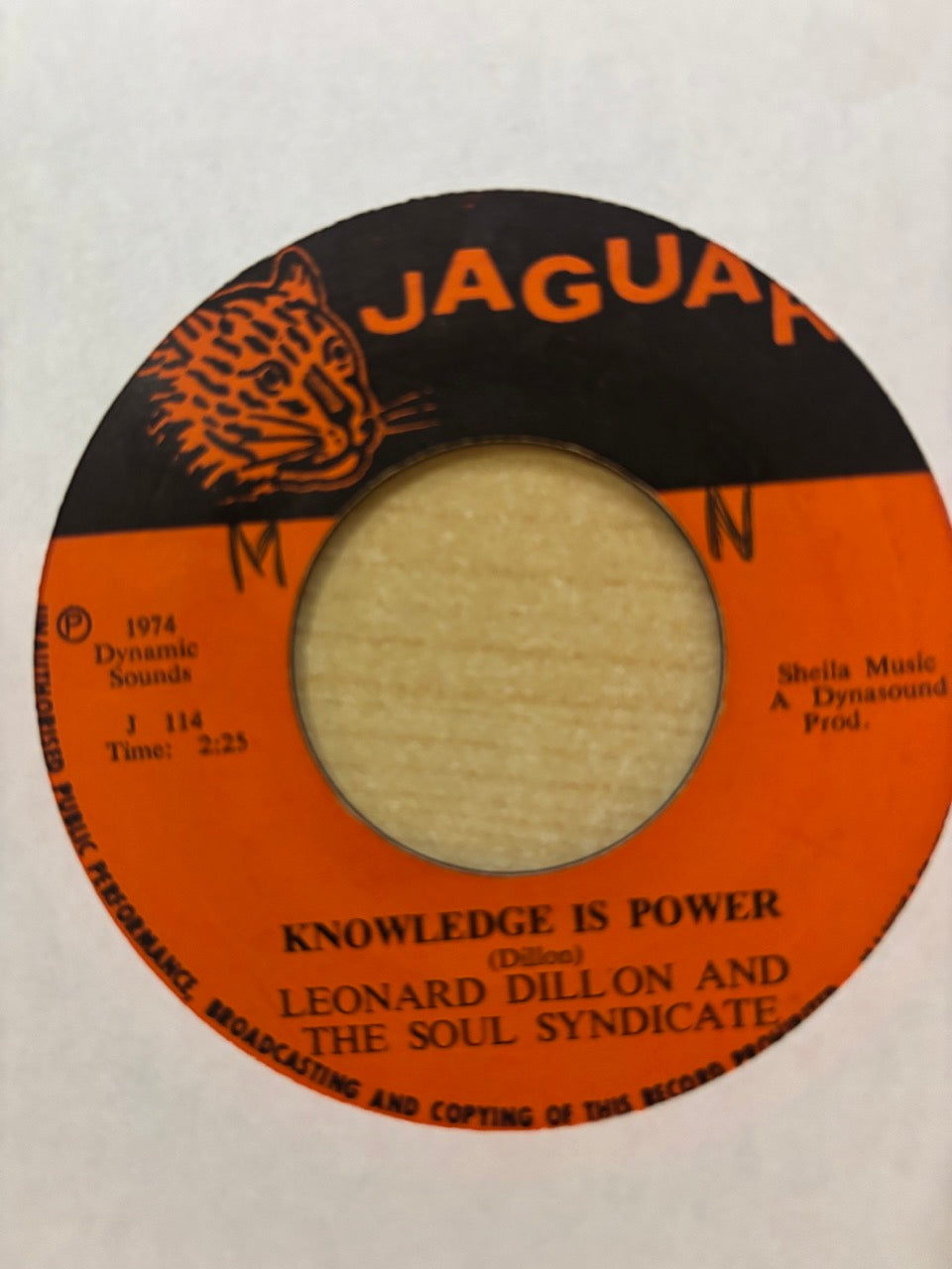 Leonard Dillon & The Soul Syndicate : Knowledge Is Power (7")