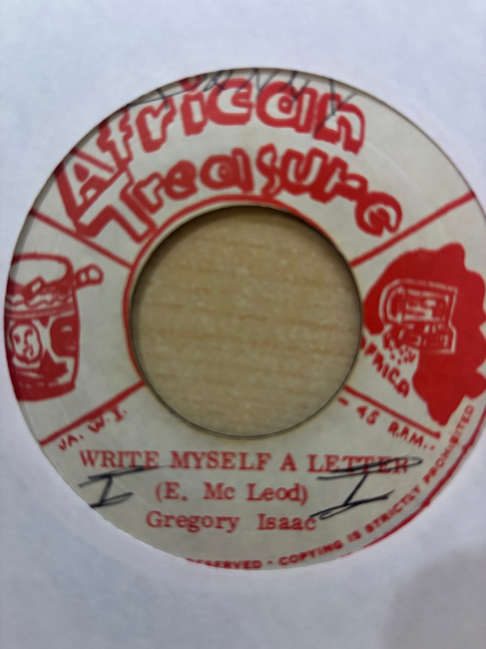 Gregory Isaacs : Write Myself A Letter (7")