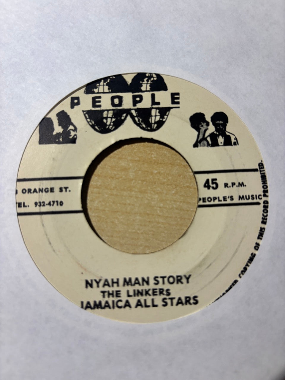 The Linkers / Jamaica All Stars : Nyah Man Story (7")