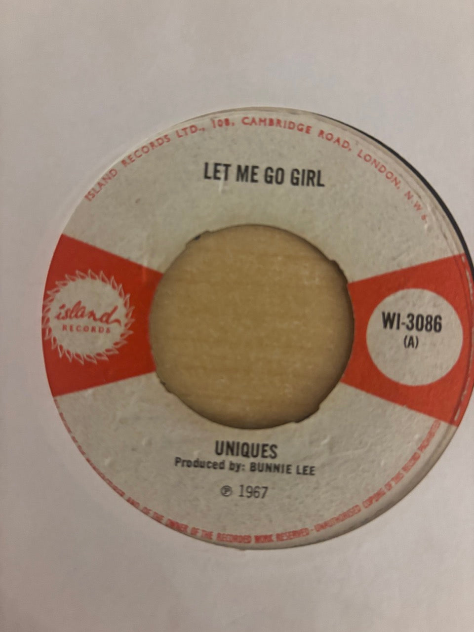 The Uniques / Unknown Artist : Let Me Go Girl / Dum Dum (7")
