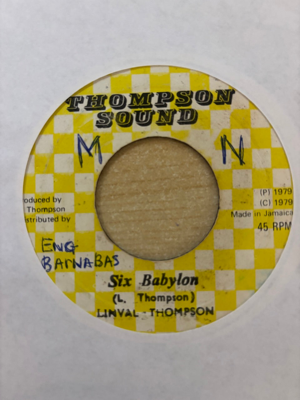 Linval Thompson / The Roots Radics : Six Babylon (7")