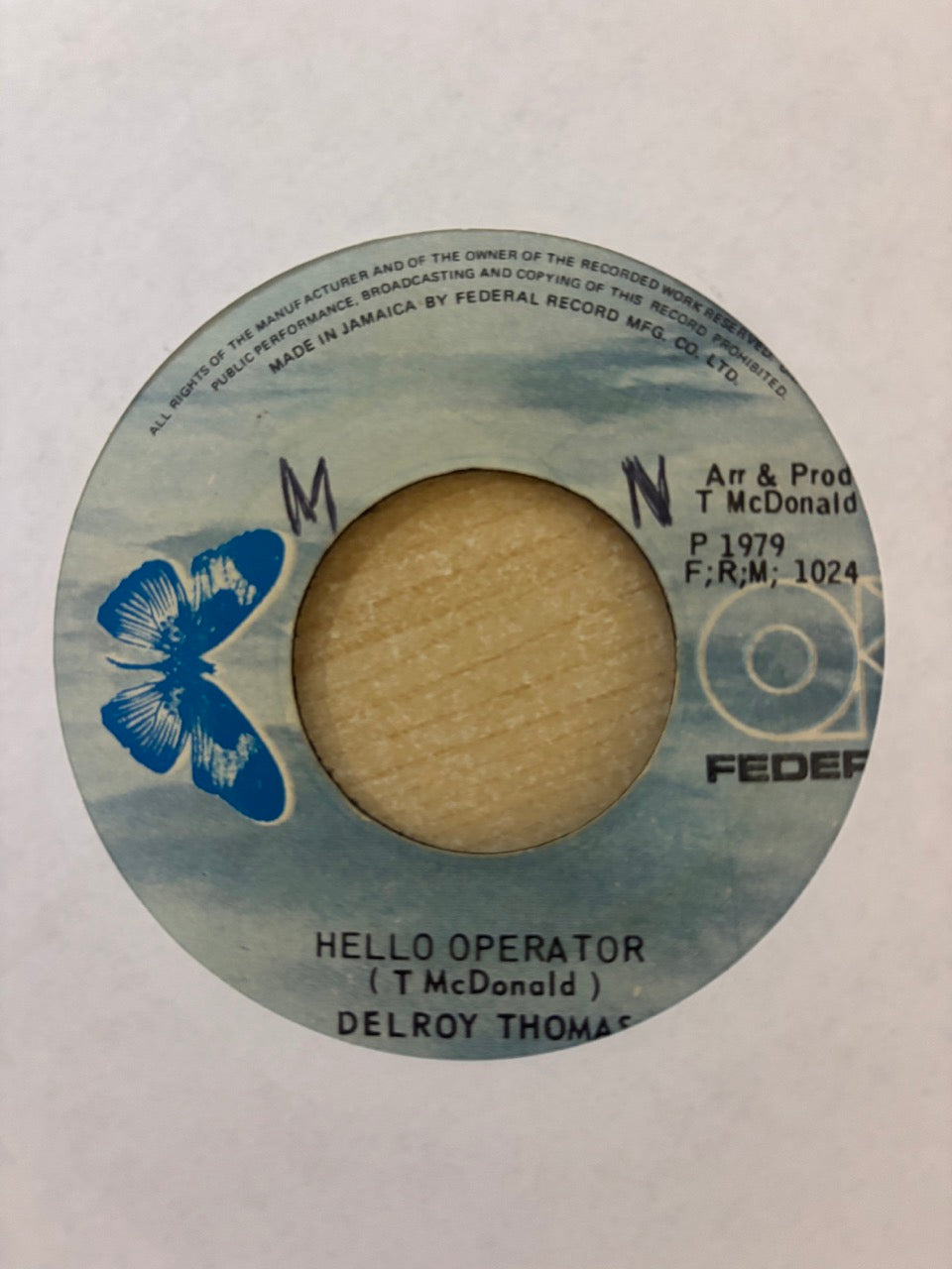 Delroy Thomas (2) / Tesfa All Stars : Hello Operator (7")