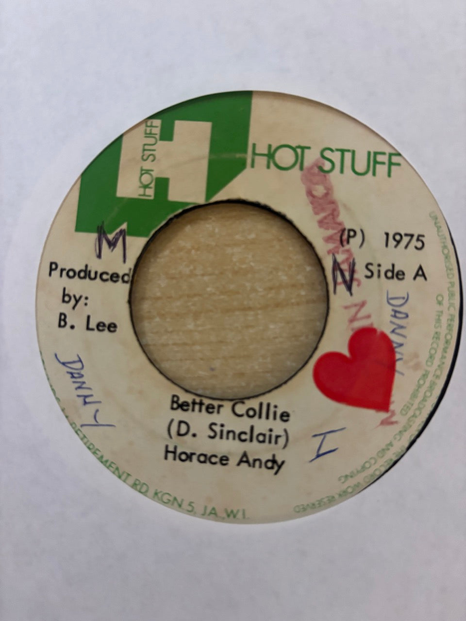 Horace Andy / Philip Smart : Better Collie / A Kori Kong Version (7")