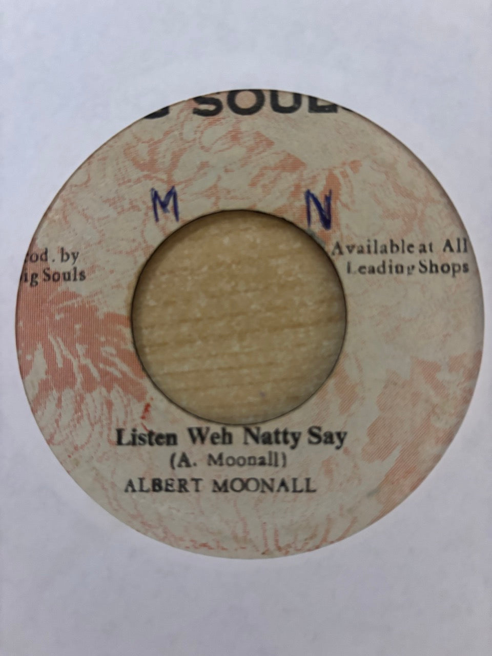 Albert Moonahset : Listen Weh Natty Say (7")