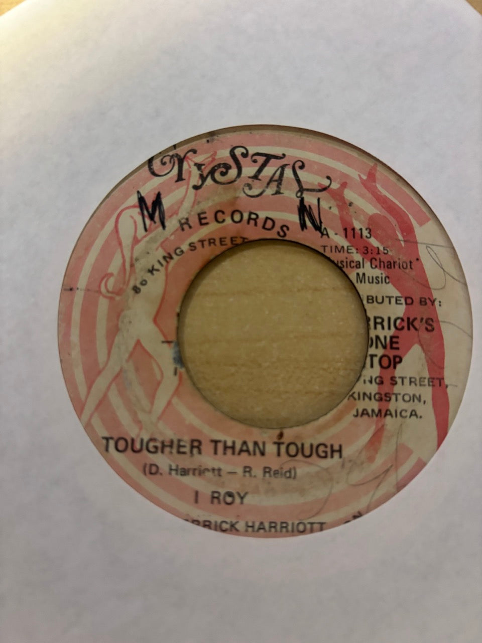 I-Roy, Derrick Harriott : Tougher Than Tough / Tougher Than Tough Version (7")