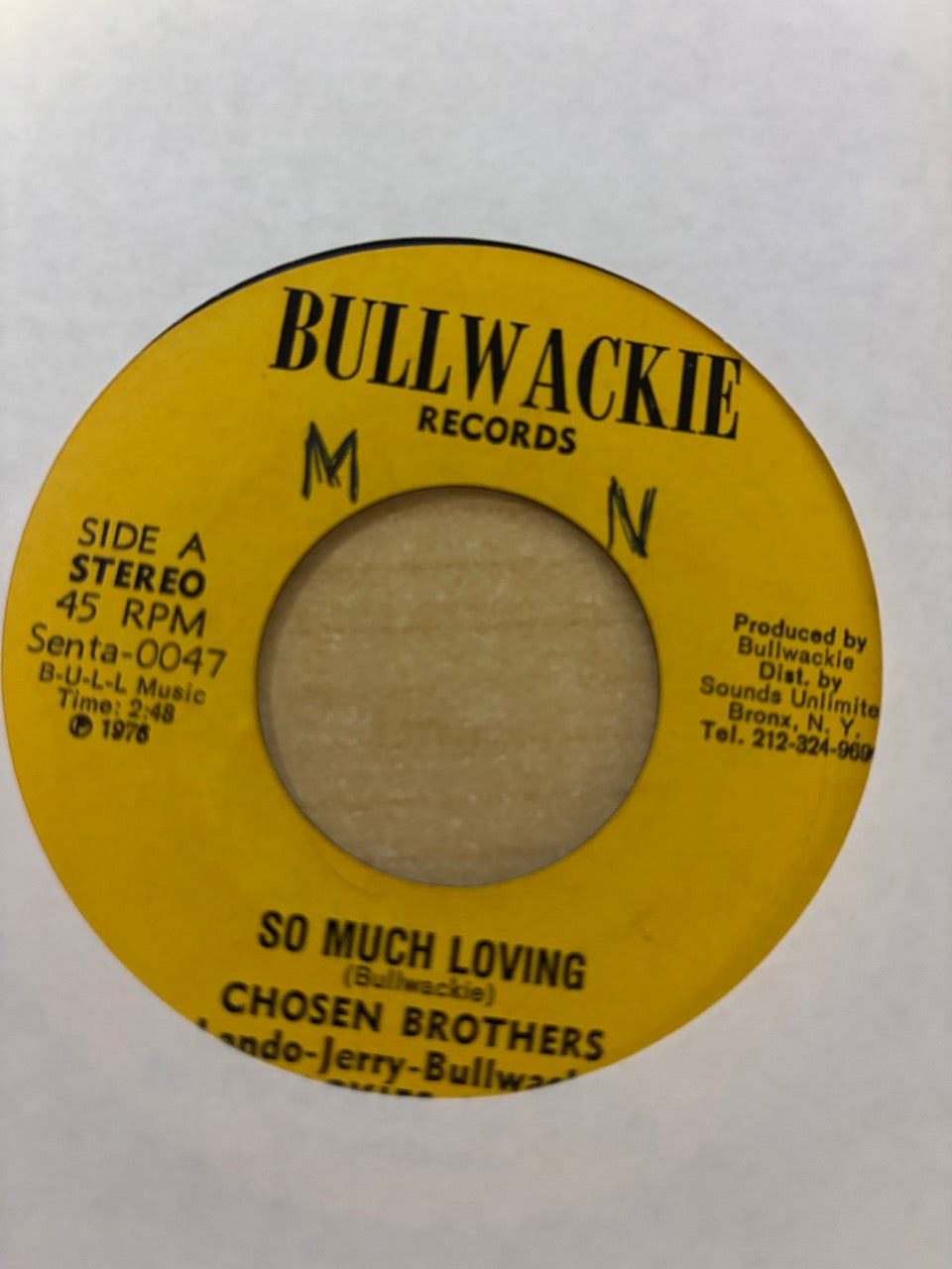 The Chosen Brothers : So Much Loving (7", Single)