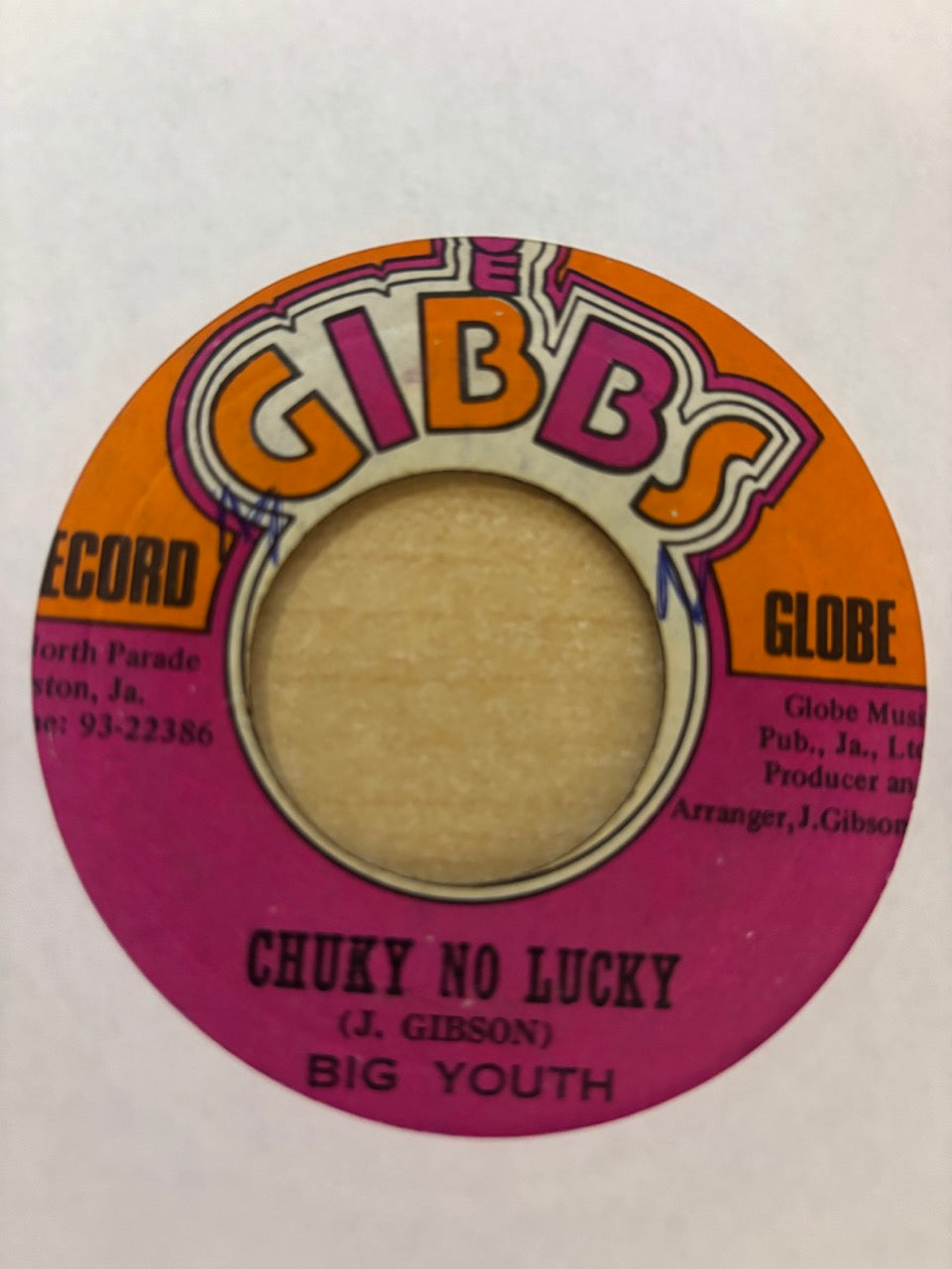 Big Youth : Chuky No Lucky / Waterhouse Rock (7")