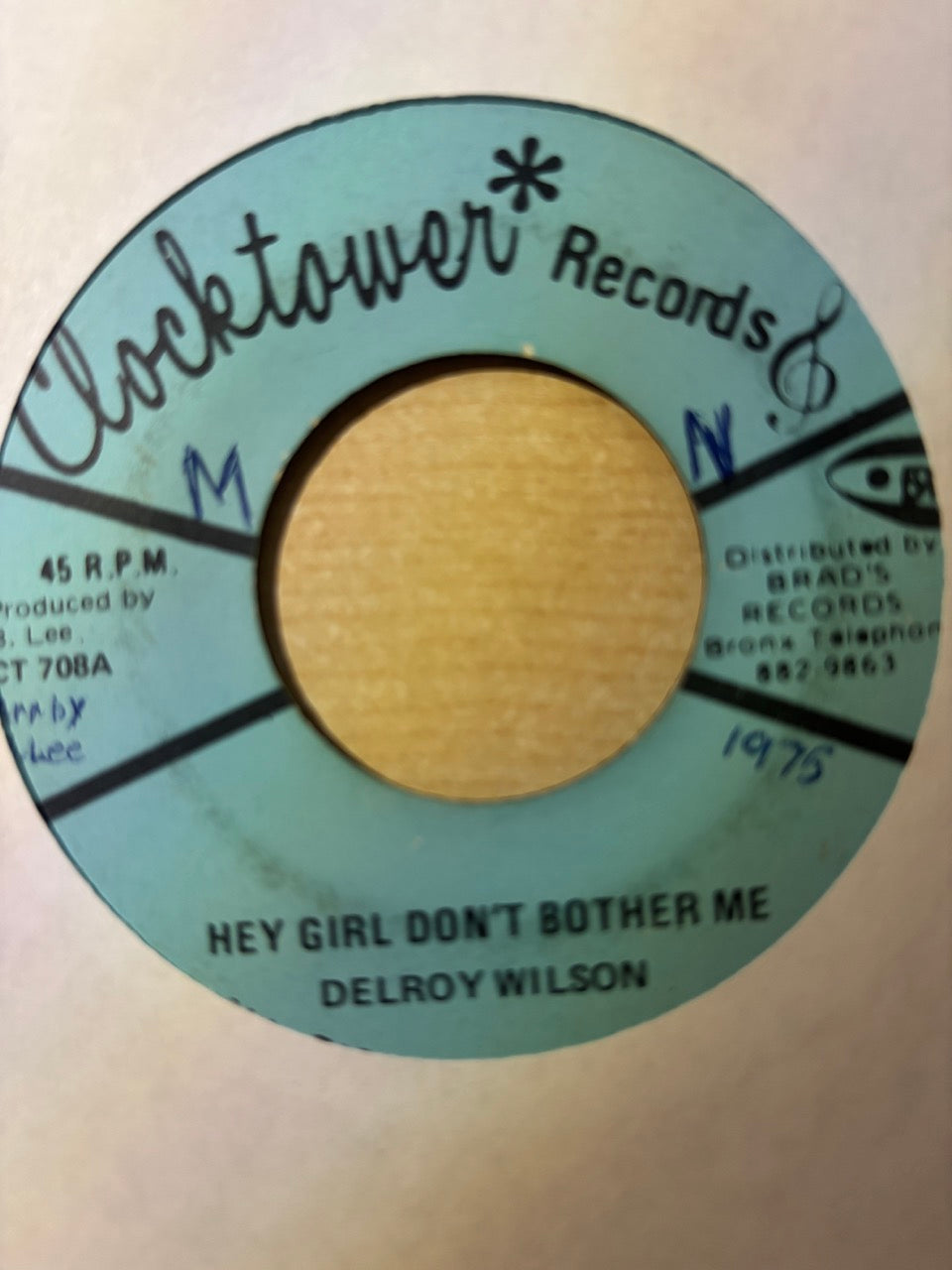 Delroy Wilson : Hey Girl Don't Bother Me (7")