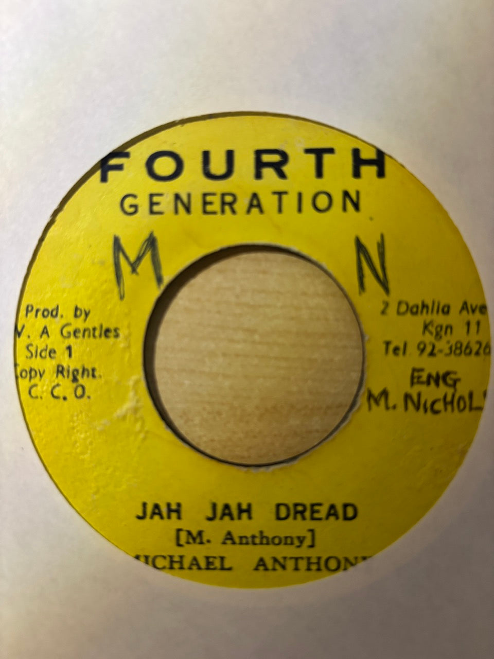 Michael Anthony (11) : Jah Jah Dread (7", Single)